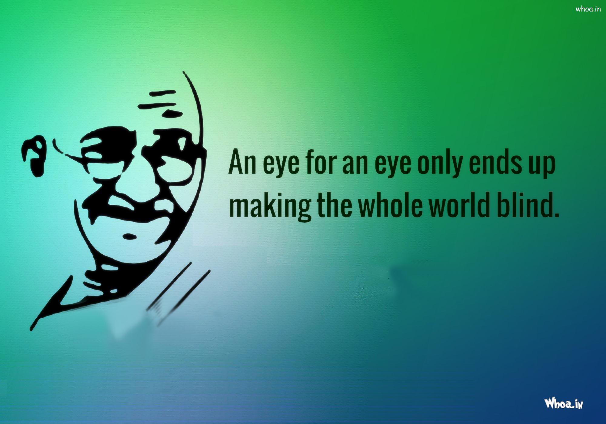 Mahatma Gandhi Jayanti Quote Wallpaper