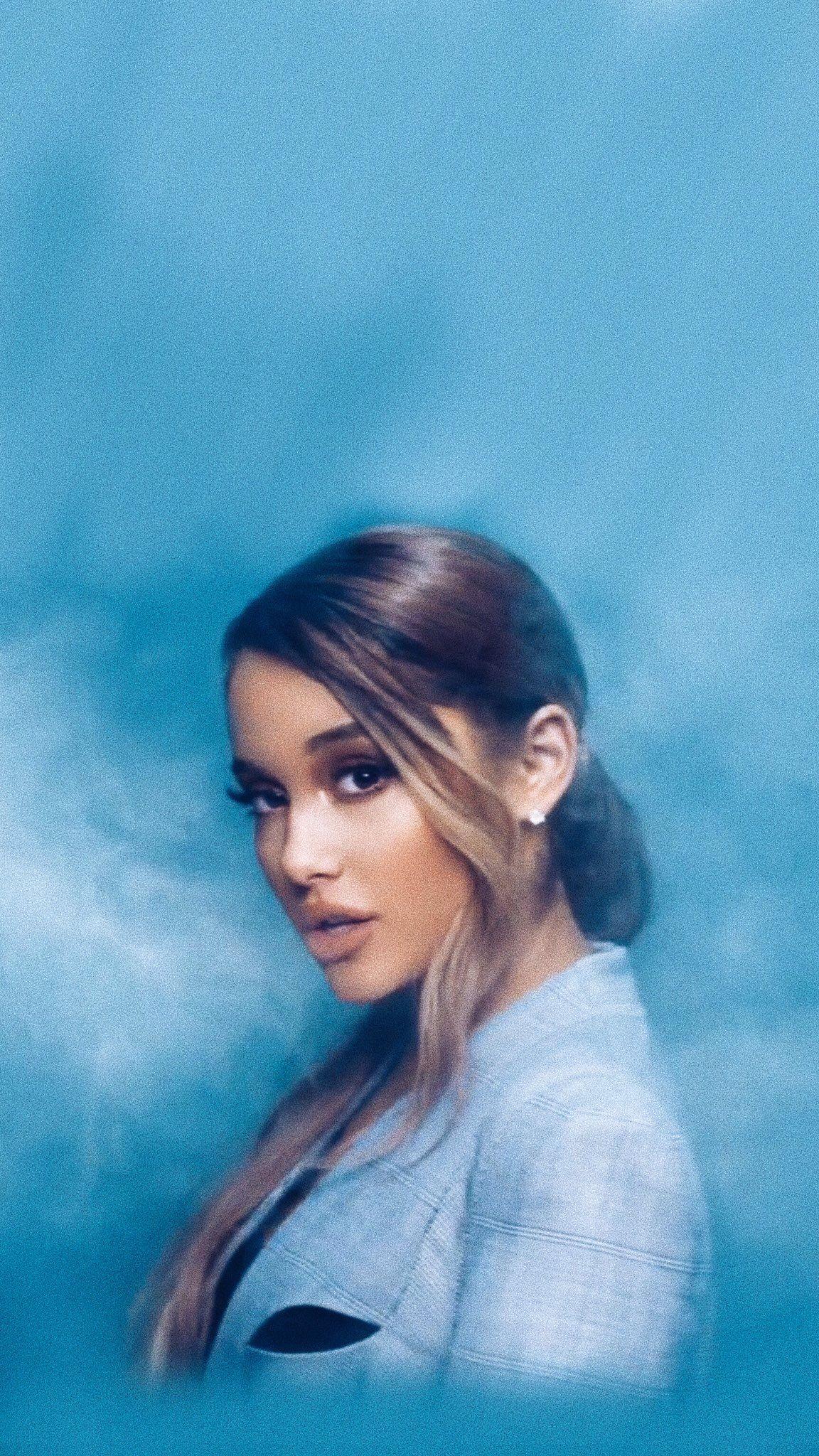 Download Ariana Grande in a vintage-inspired aesthetic setting Wallpaper