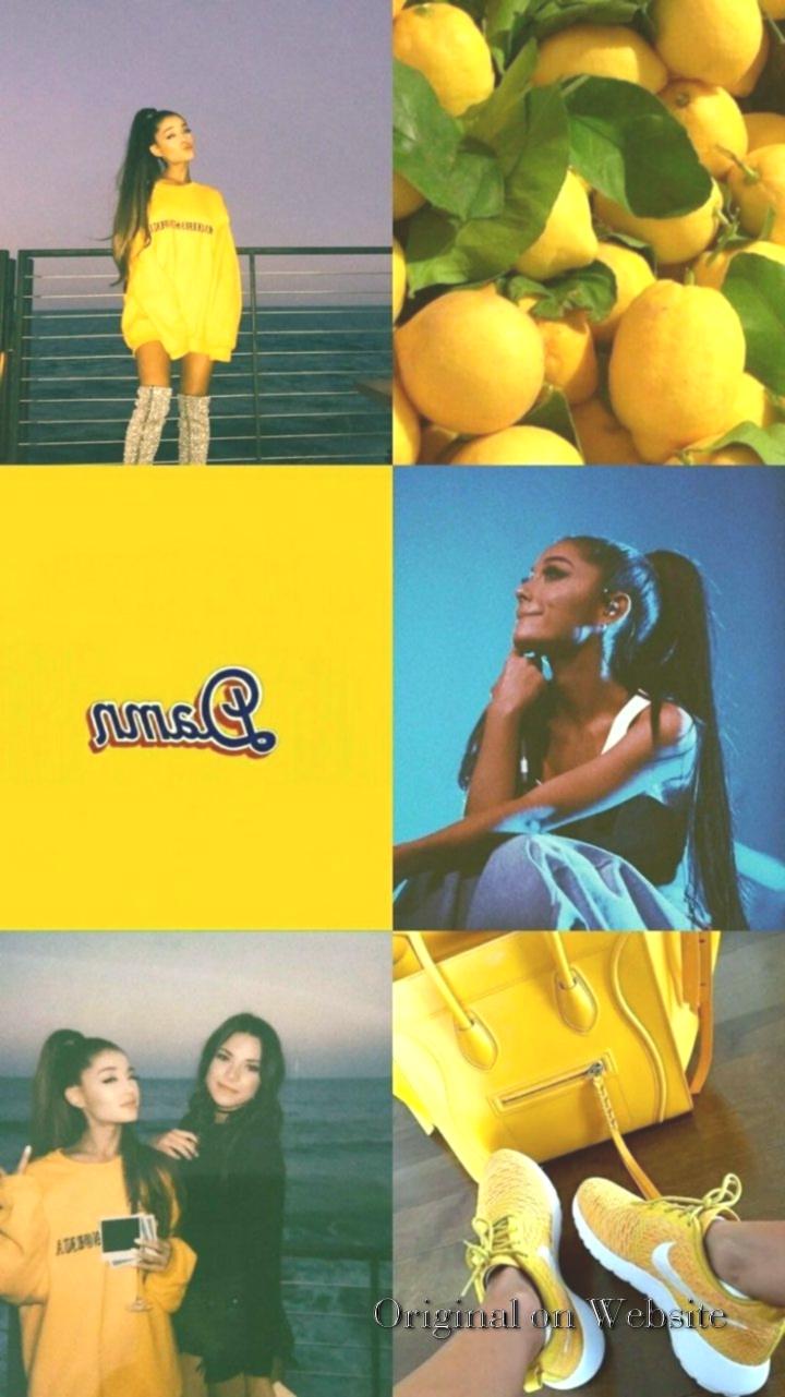 iPhone Wallpaper Aesthetic- Ariana Grande In The World
