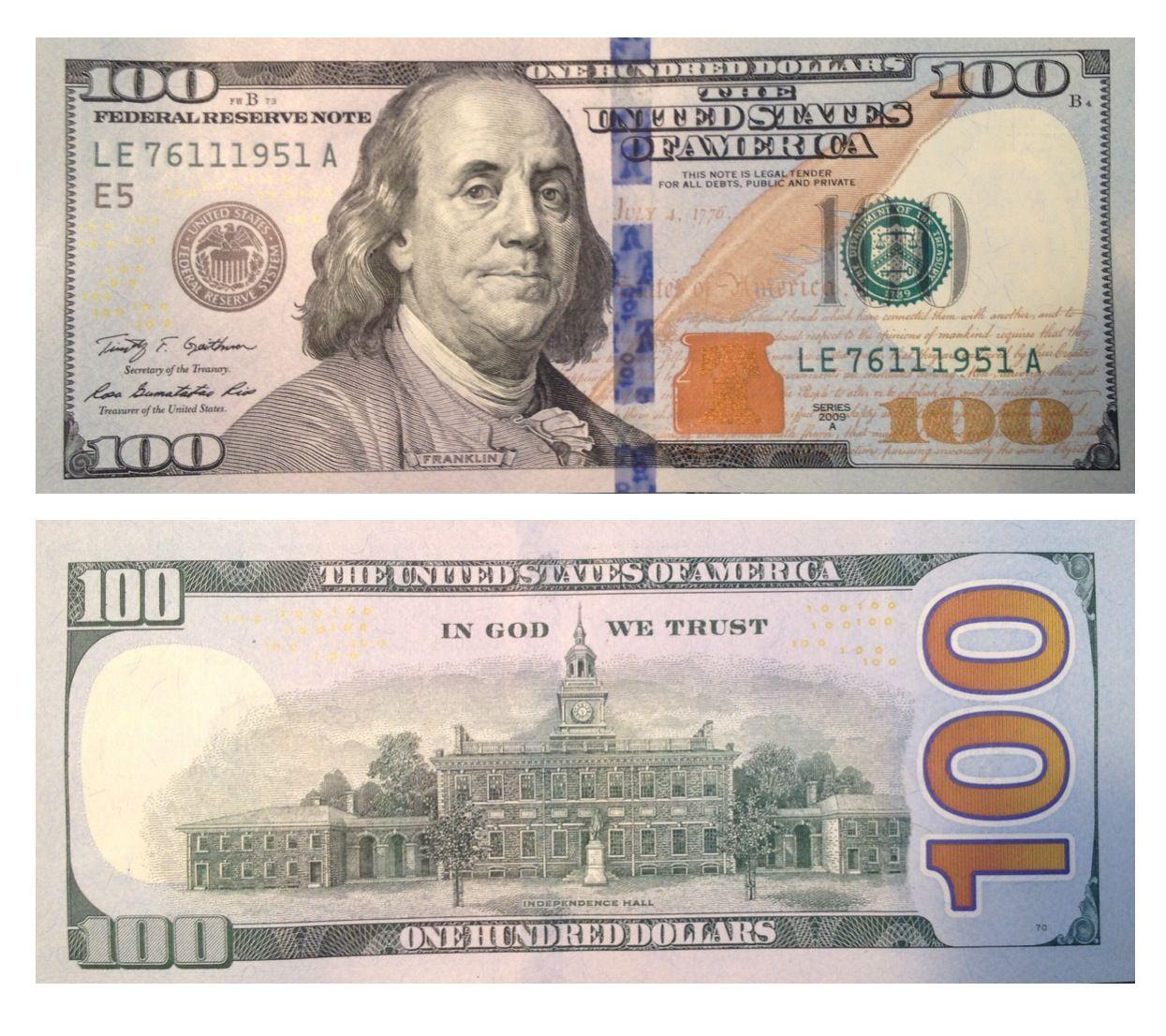 New 100 Dollar Bill! Fake Proof. Other Things Dollar