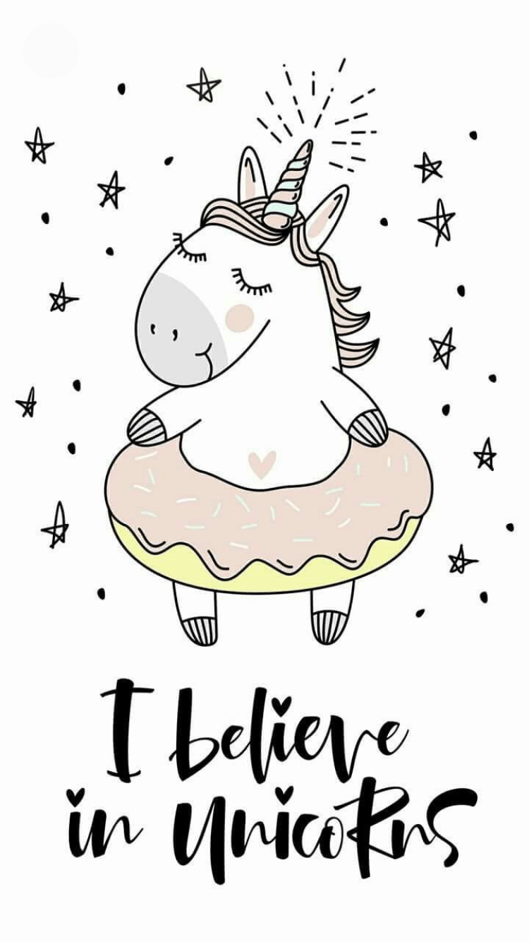 Doughnut. Wallpaper. Unicorn illustration, Unicorn