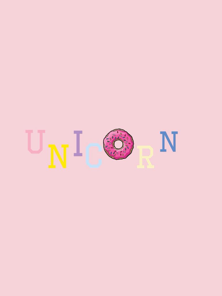 Unicorn donut wallpaper made