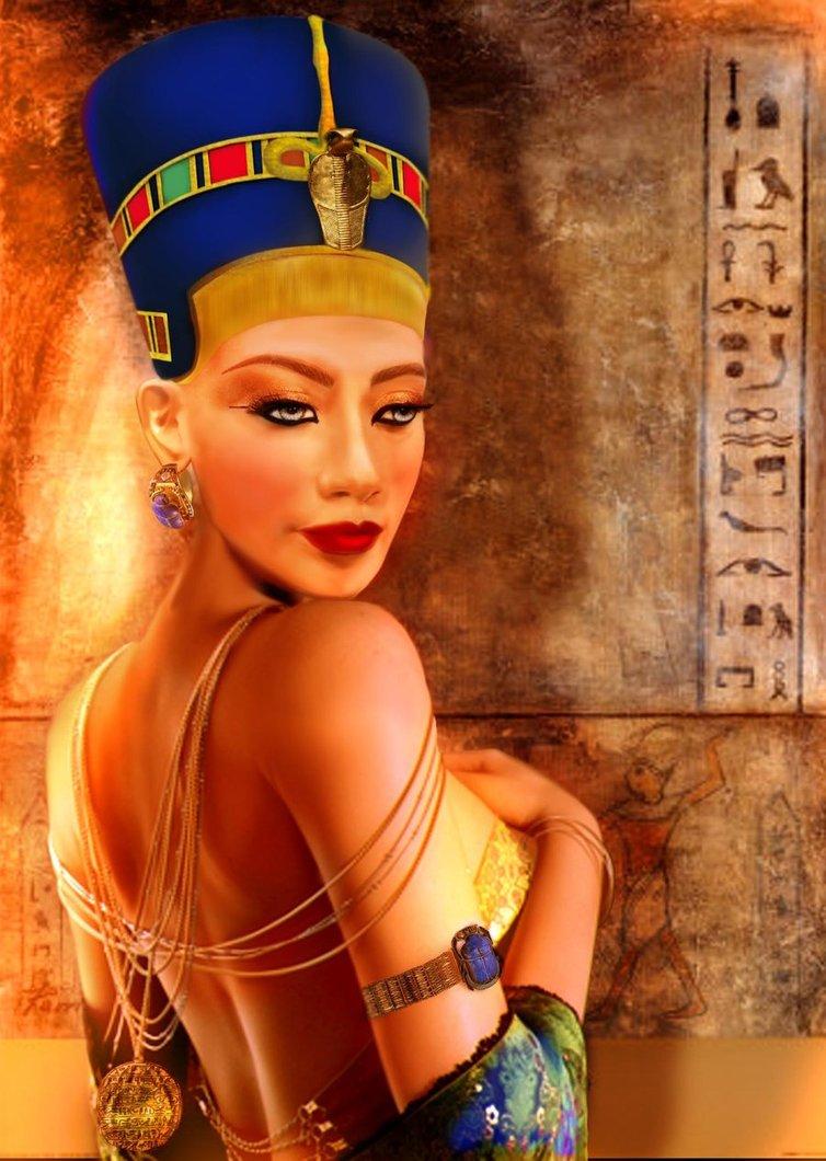 Queen Nefertiti Painting. Explore