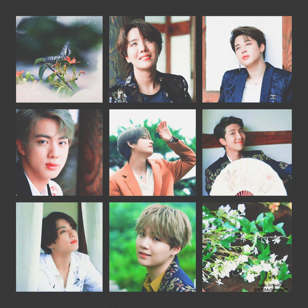 BTS Collage Desktop Wallpaper HD