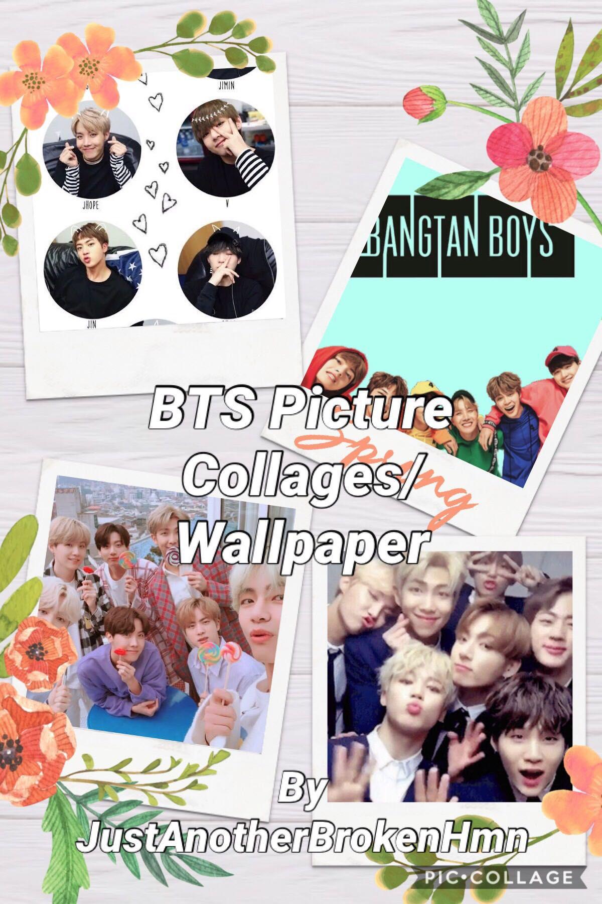 BTS Picture Collages Wallpaper