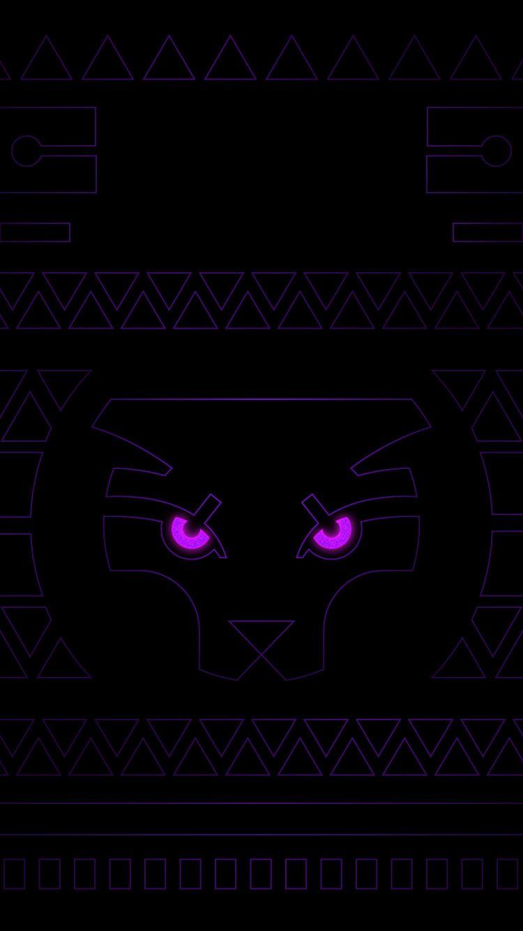 Black Panther neon wallpaper. Neon wallpaper, Black panther HD wallpaper, Black panther marvel