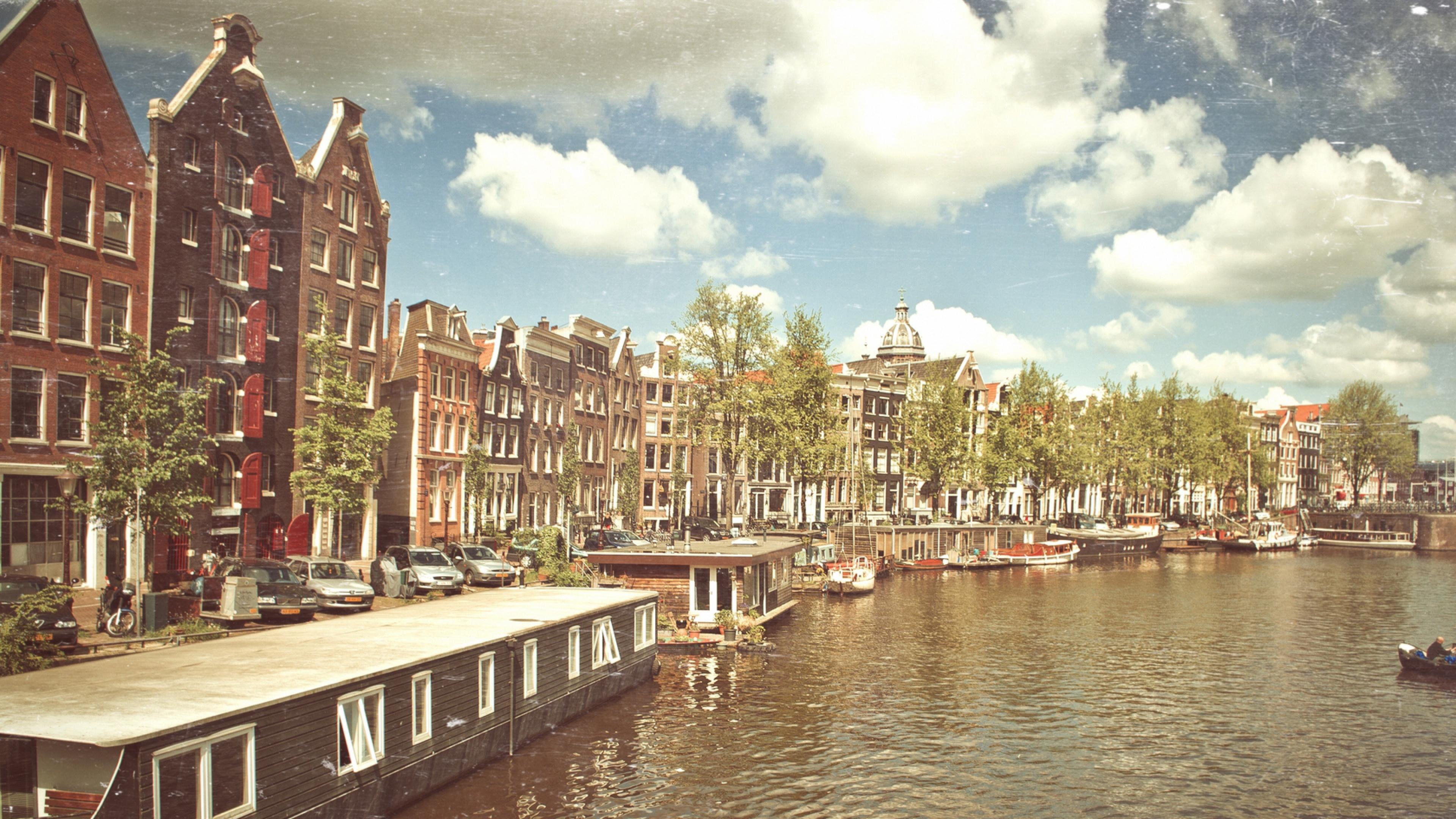 Vintage Amsterdam Widescreen Wallpaper 52506 3840x2160px