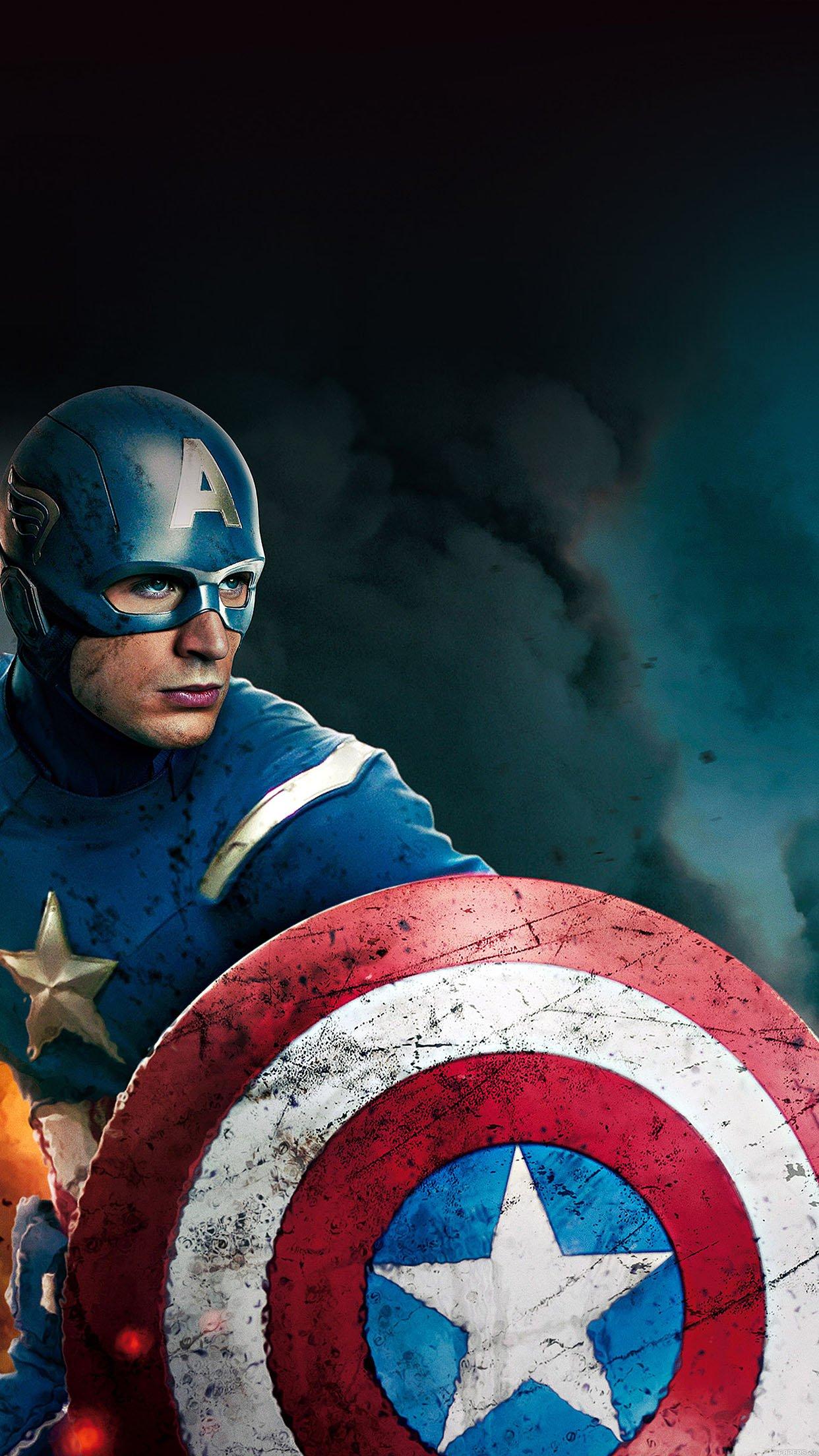 Wallpaper Captain America Avengers Illust Film Android