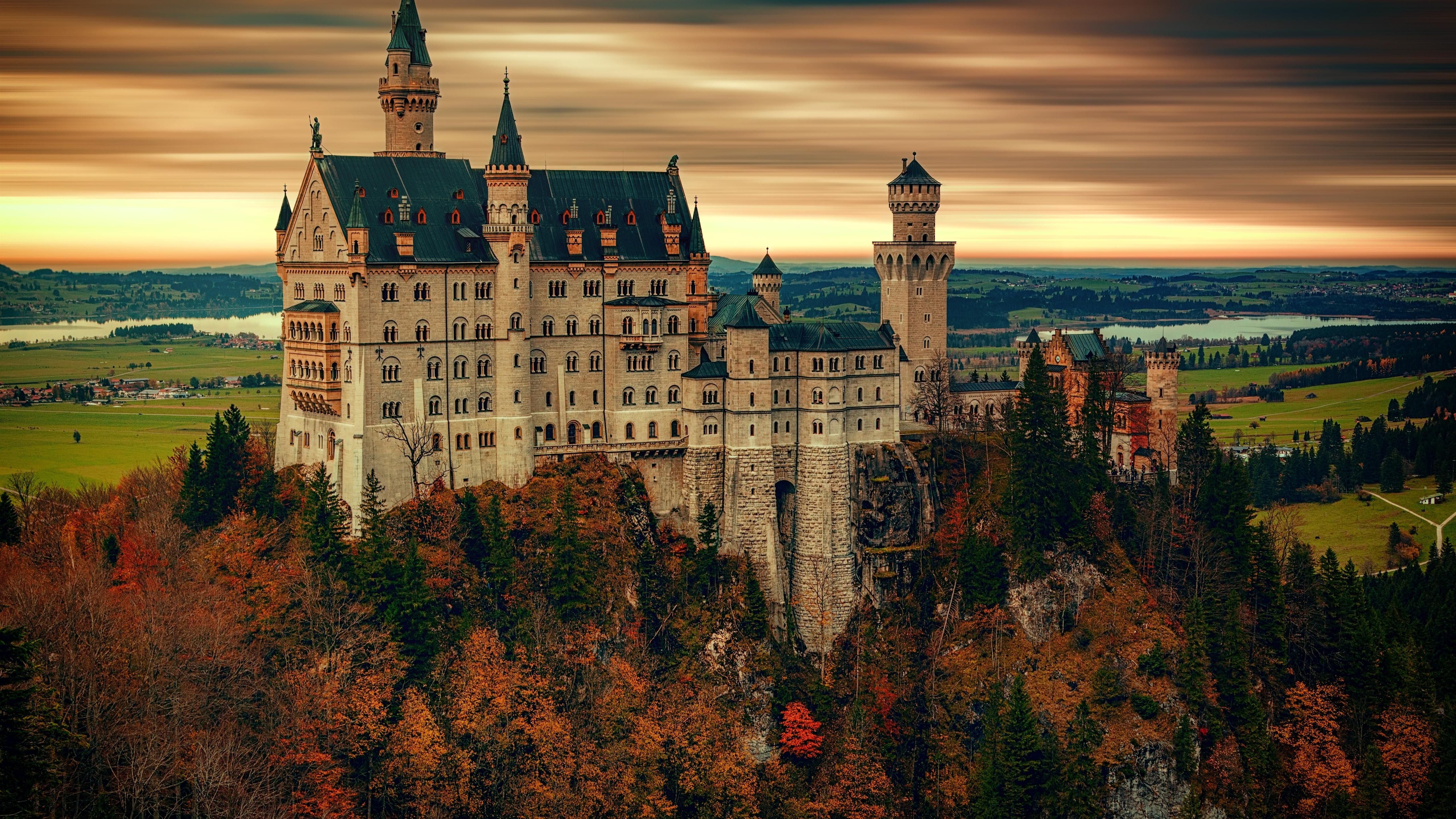 Castle, Trees, Autumn, Village, Germany 1242x2688 IPhone 11 Pro XS