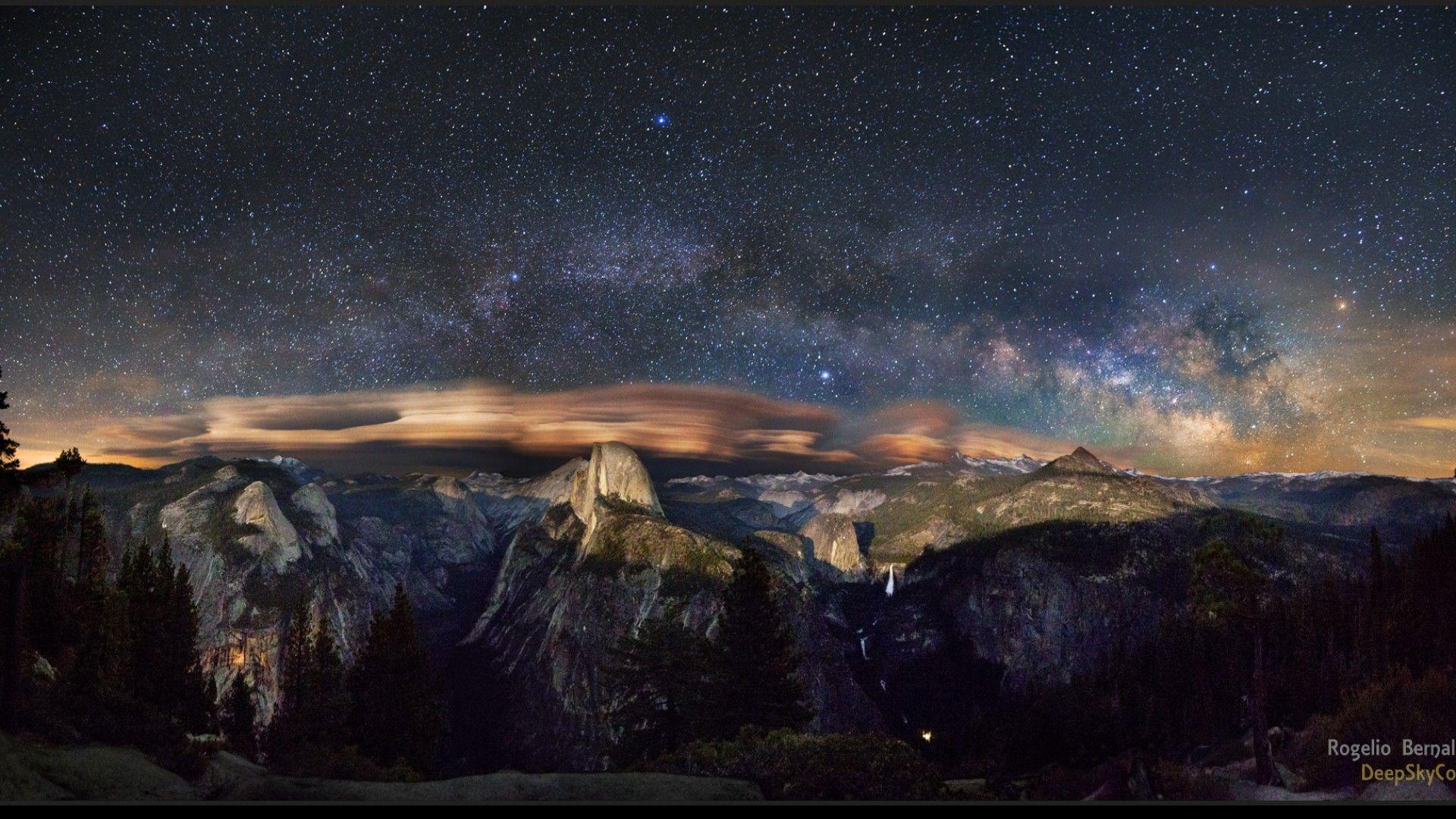 Milky Way over Yosemite HD wallpaper !!. FAVORITE PLACES