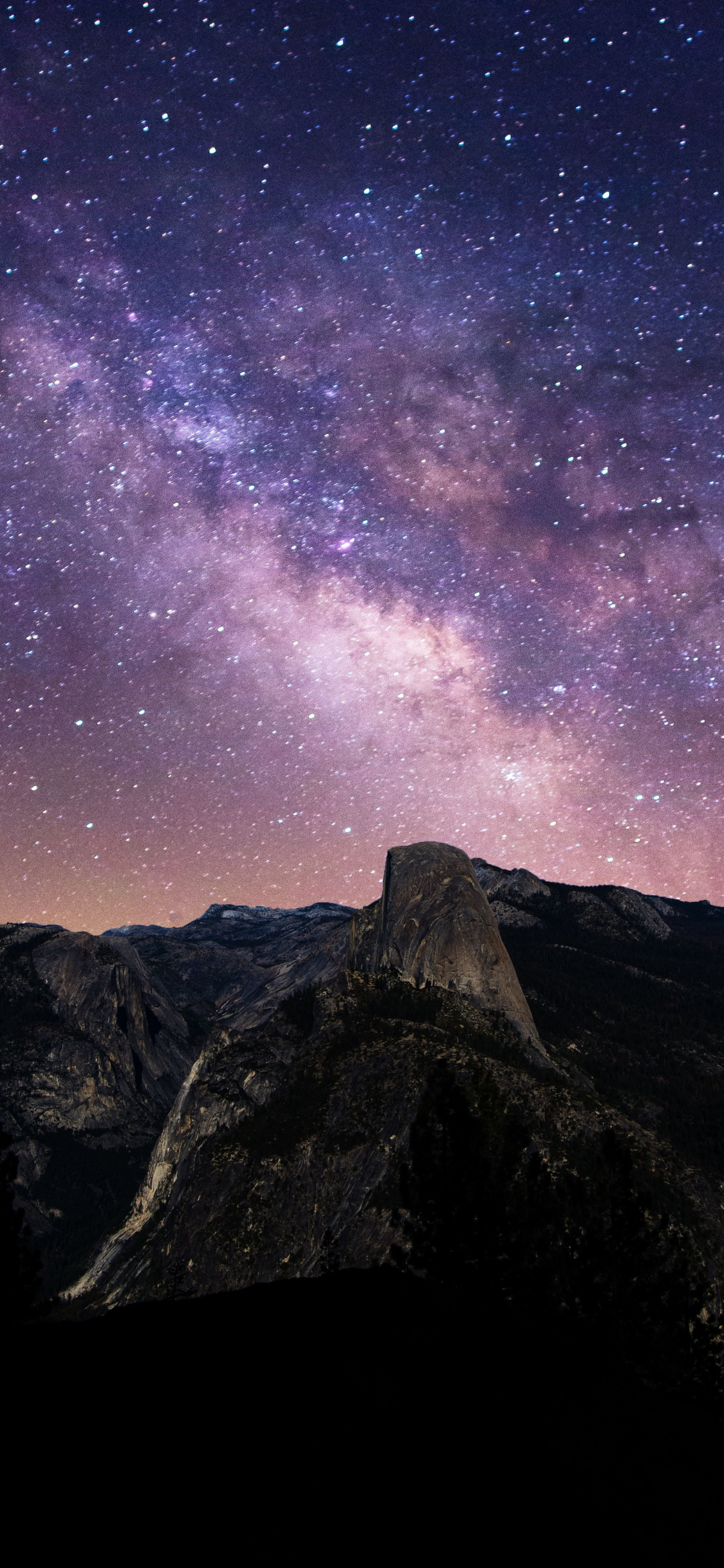Download 1125x2436 wallpaper yosemite valley, half dome