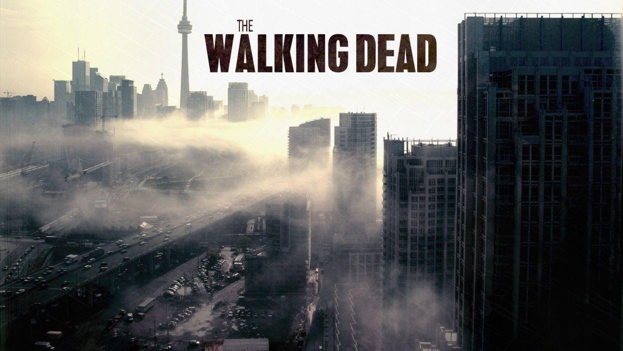 THE WALKING DEAD dark horror zombie series apocalyptic drama
