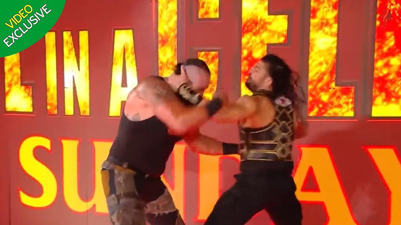 Roman Reigns and Braun Strowman come to blows on WWE Raw ahead of Hell in a Cell PPV