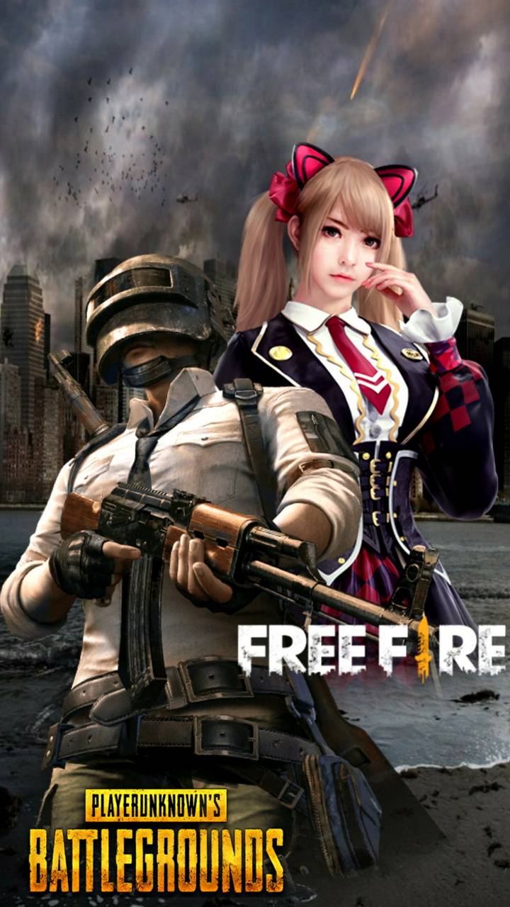 PUBG X FREE FIRE wallpaper