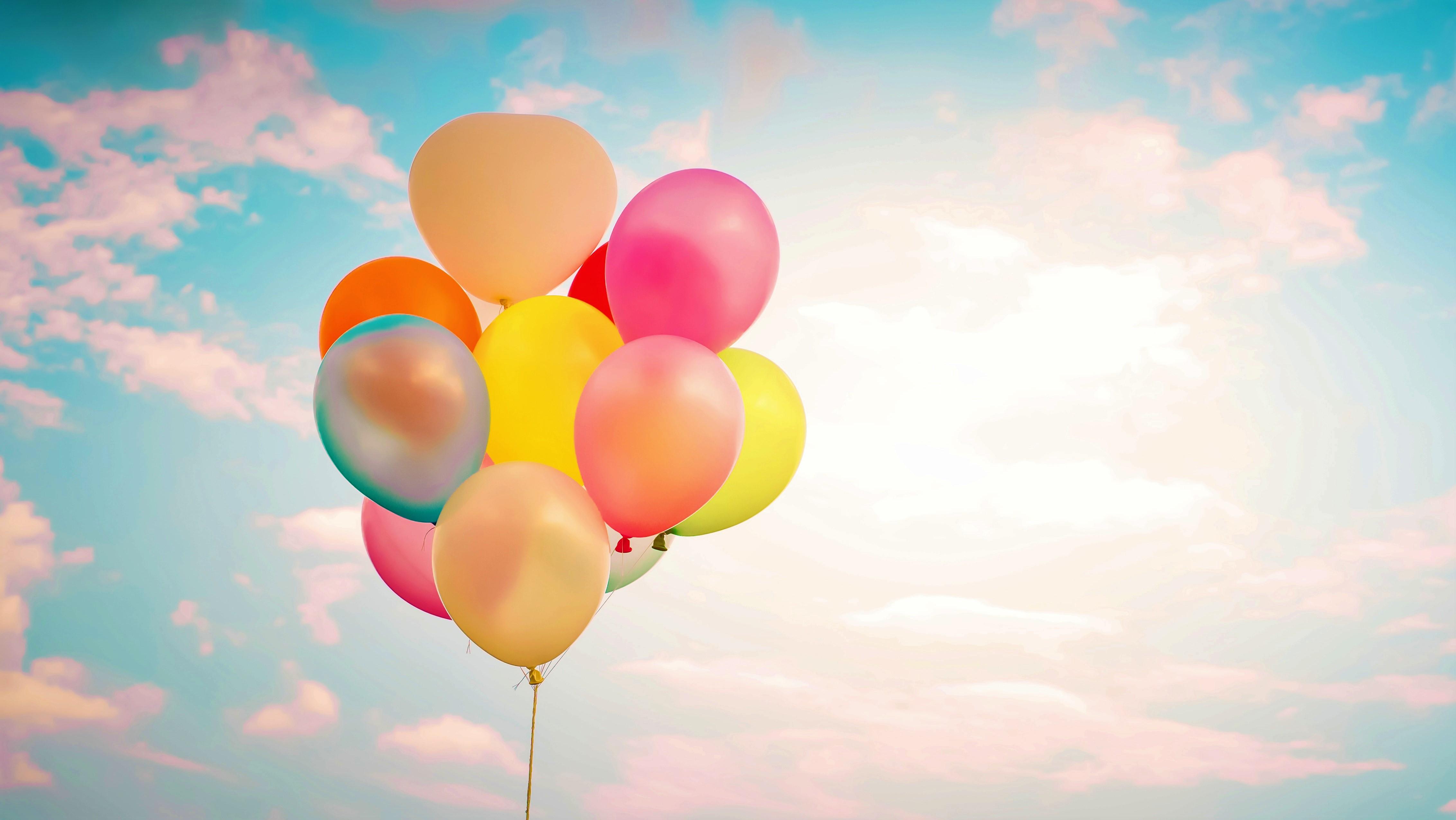 Colorful Balloons 4k Ultra HD Wallpaper. Background Image