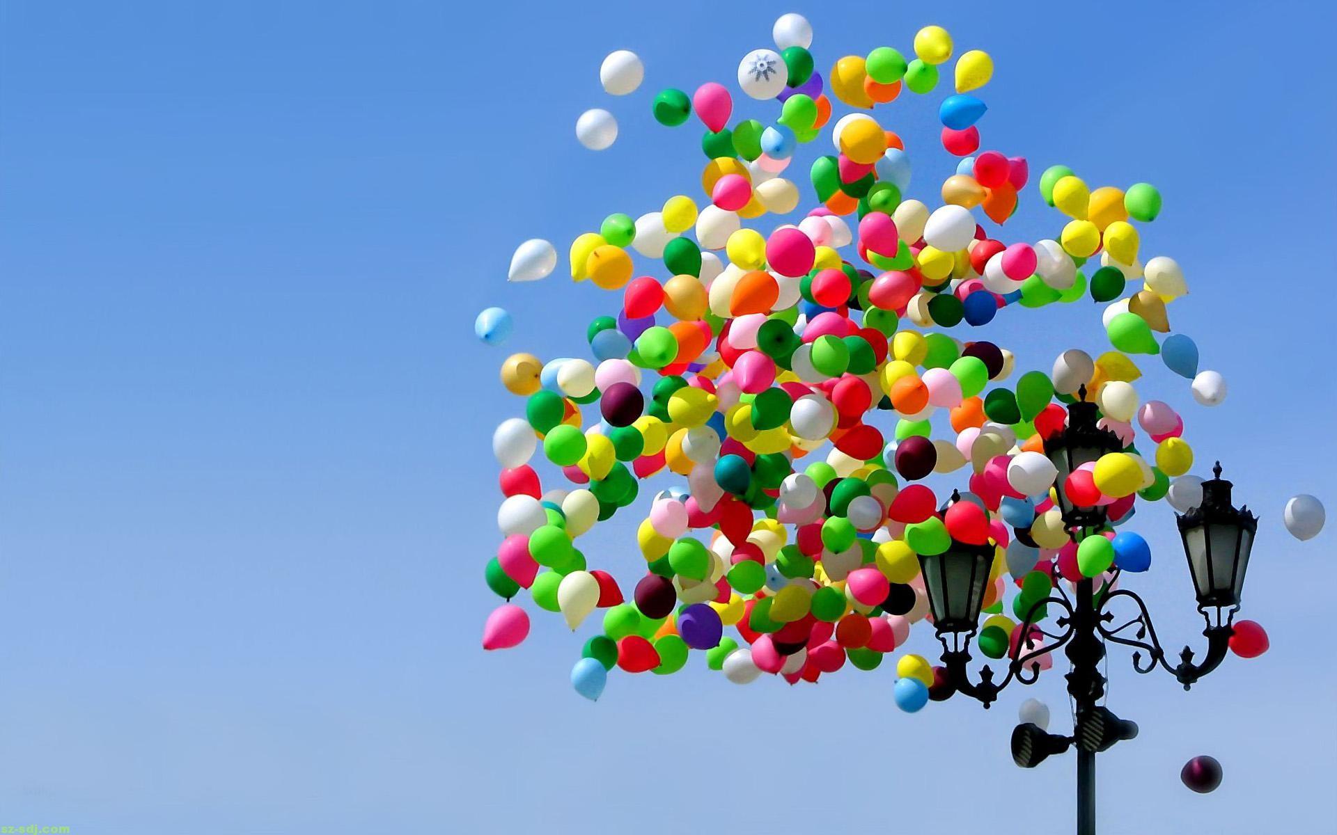 Colourful, Balloons, Wide, Desktop, Background, High