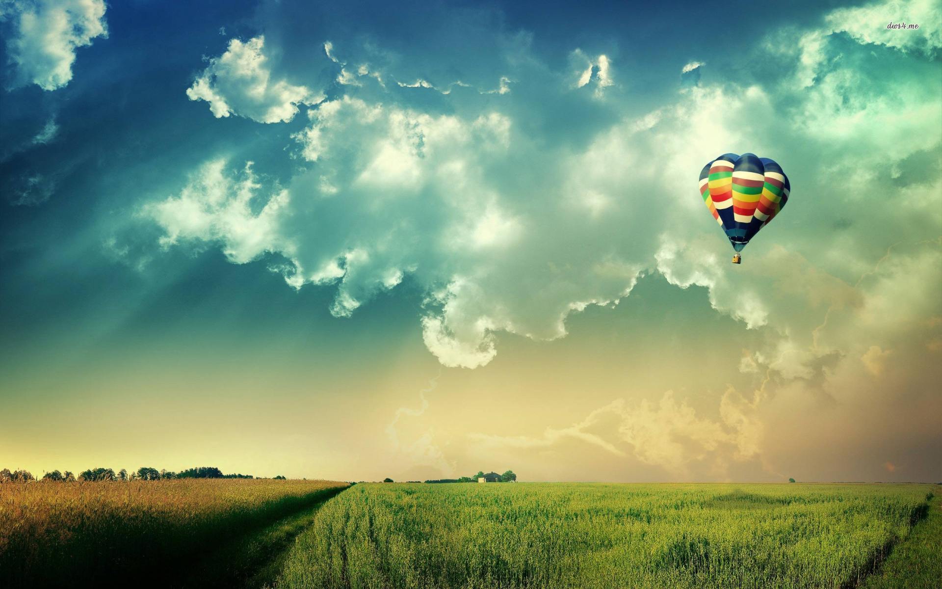 Colorful balloon in the sky wallpaper wallpaper