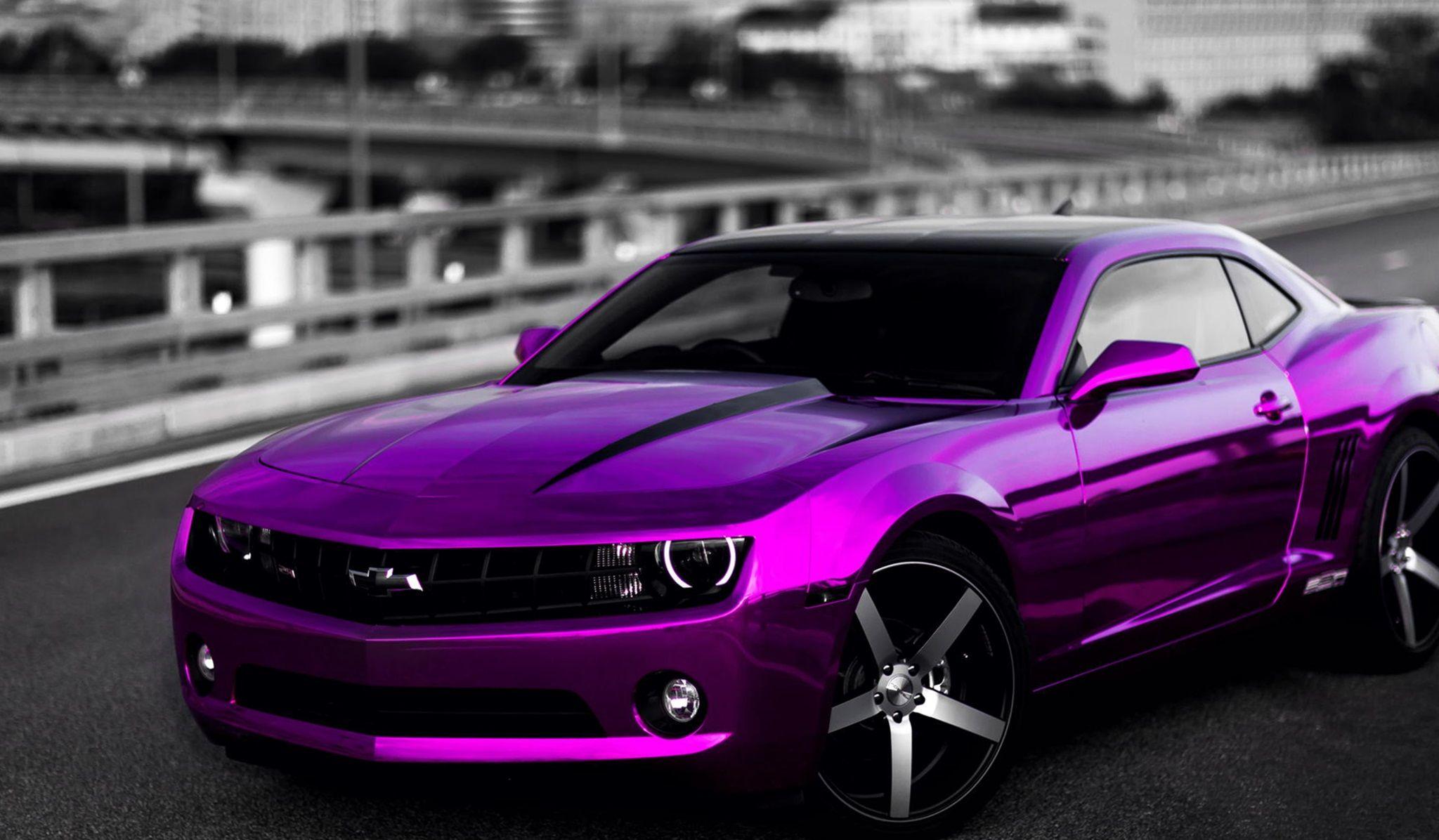 Purple Car HD Wallpaper Free Purple Car HD Background