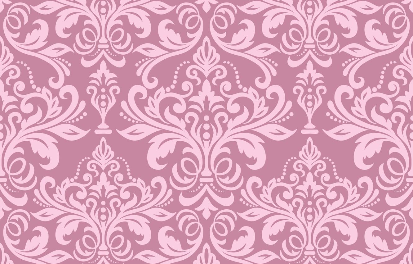 Wallpaper pattern, vintage, pink, classic, texture, wallpaper