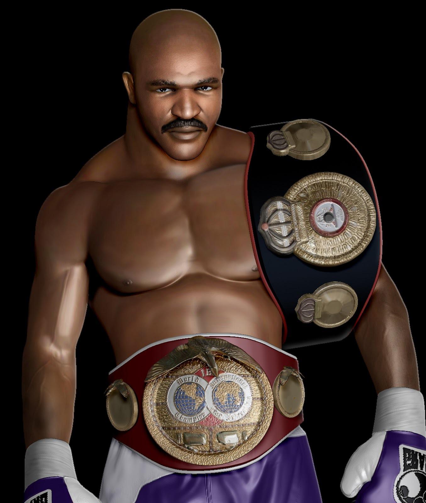 Boxer Evander Holyfield 3D wallpaper and image