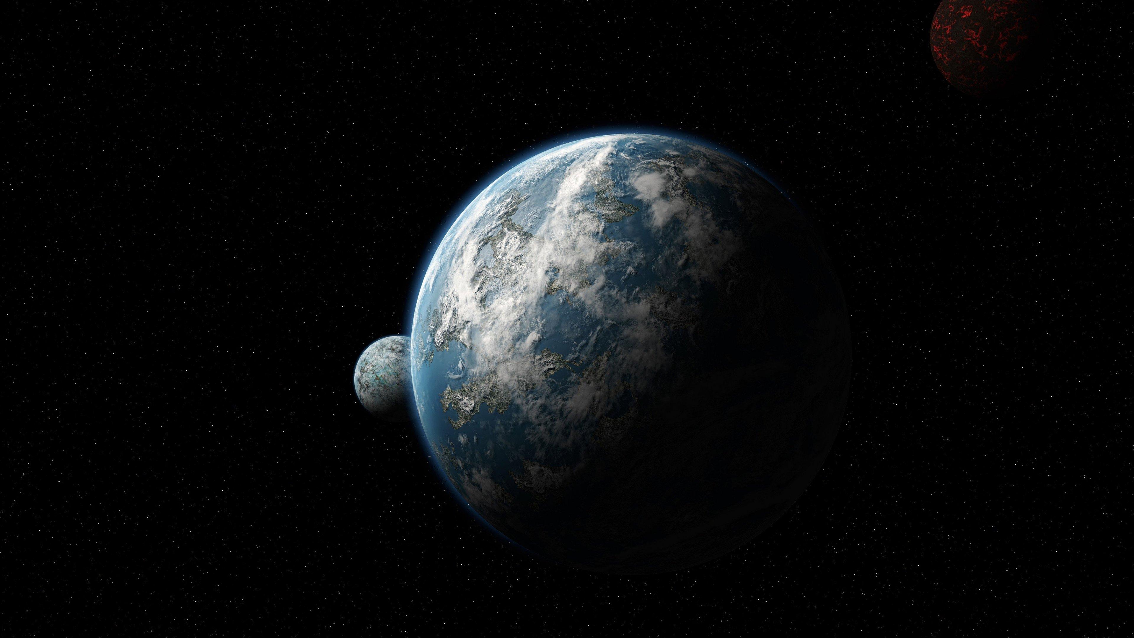 Second Earth Sci Fi 4K Ultra HD Desktop Wallpaper
