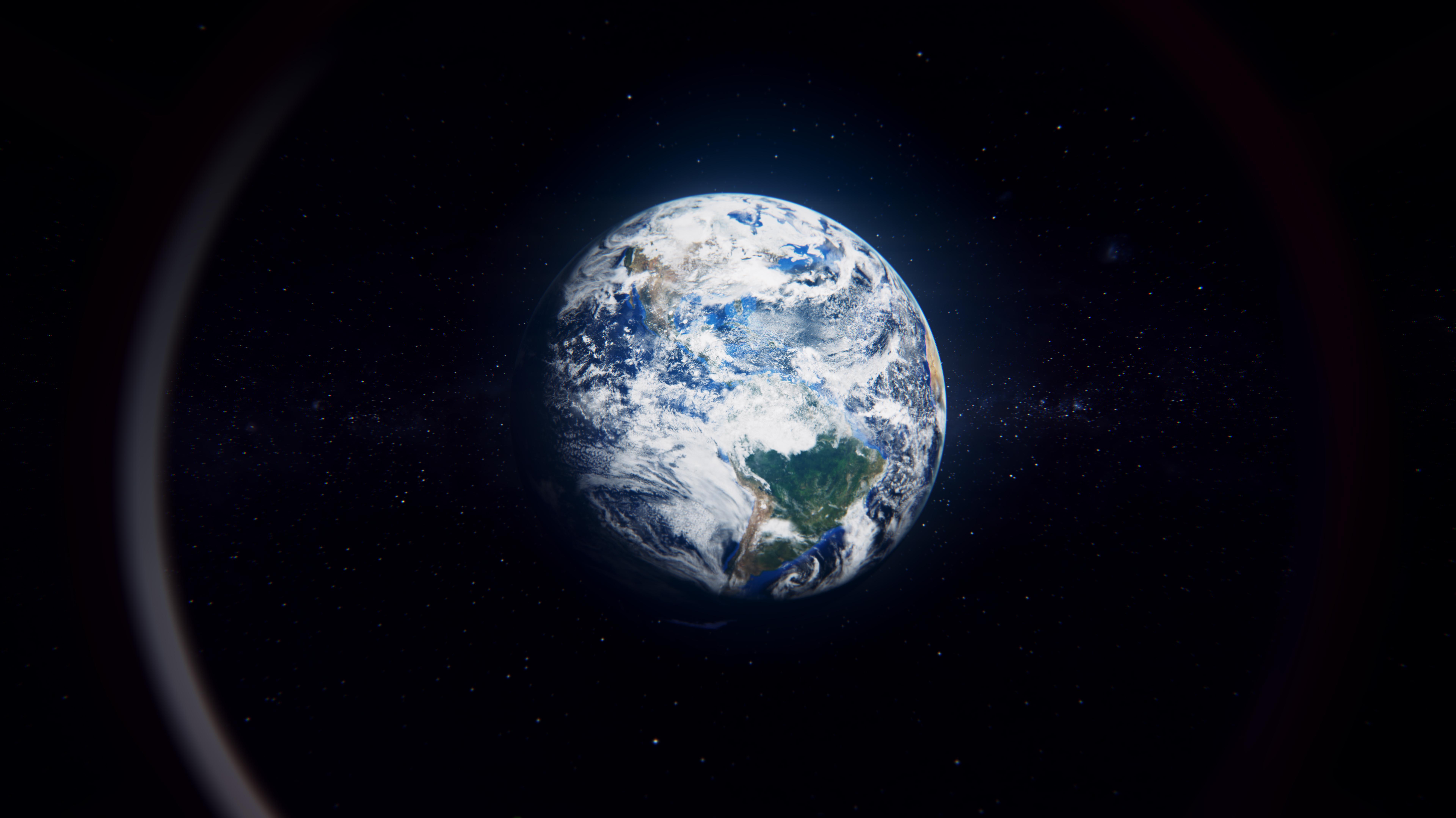 Earth From Space 4K wallpaper