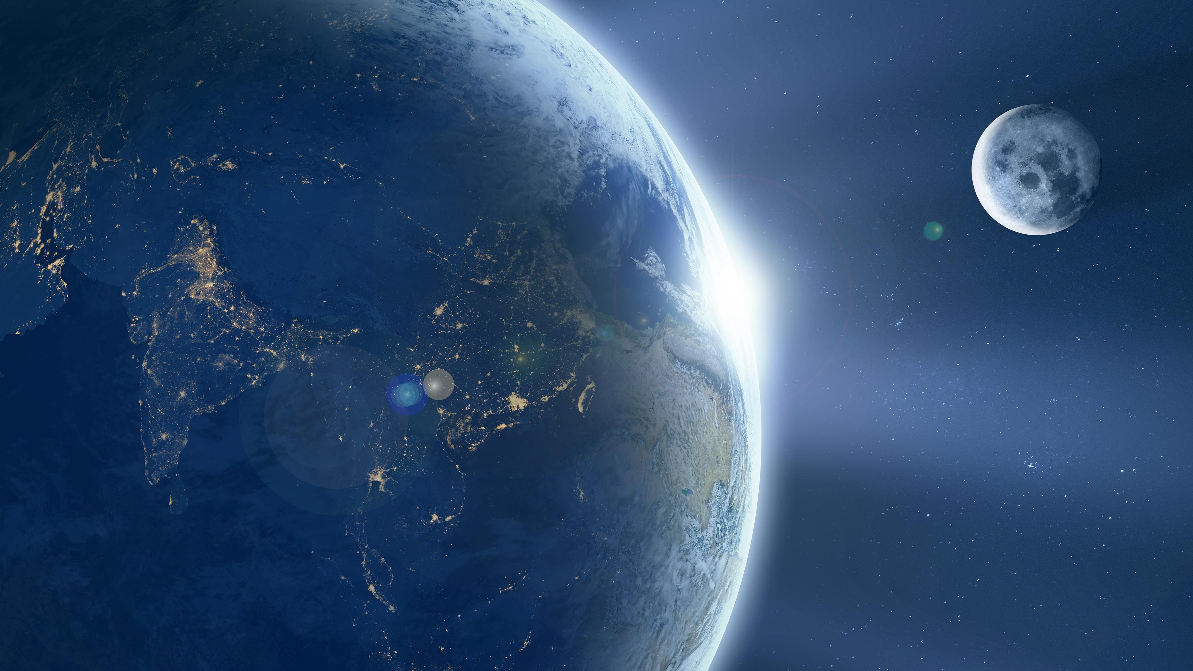 Earth From Space Chromebook Wallpaper