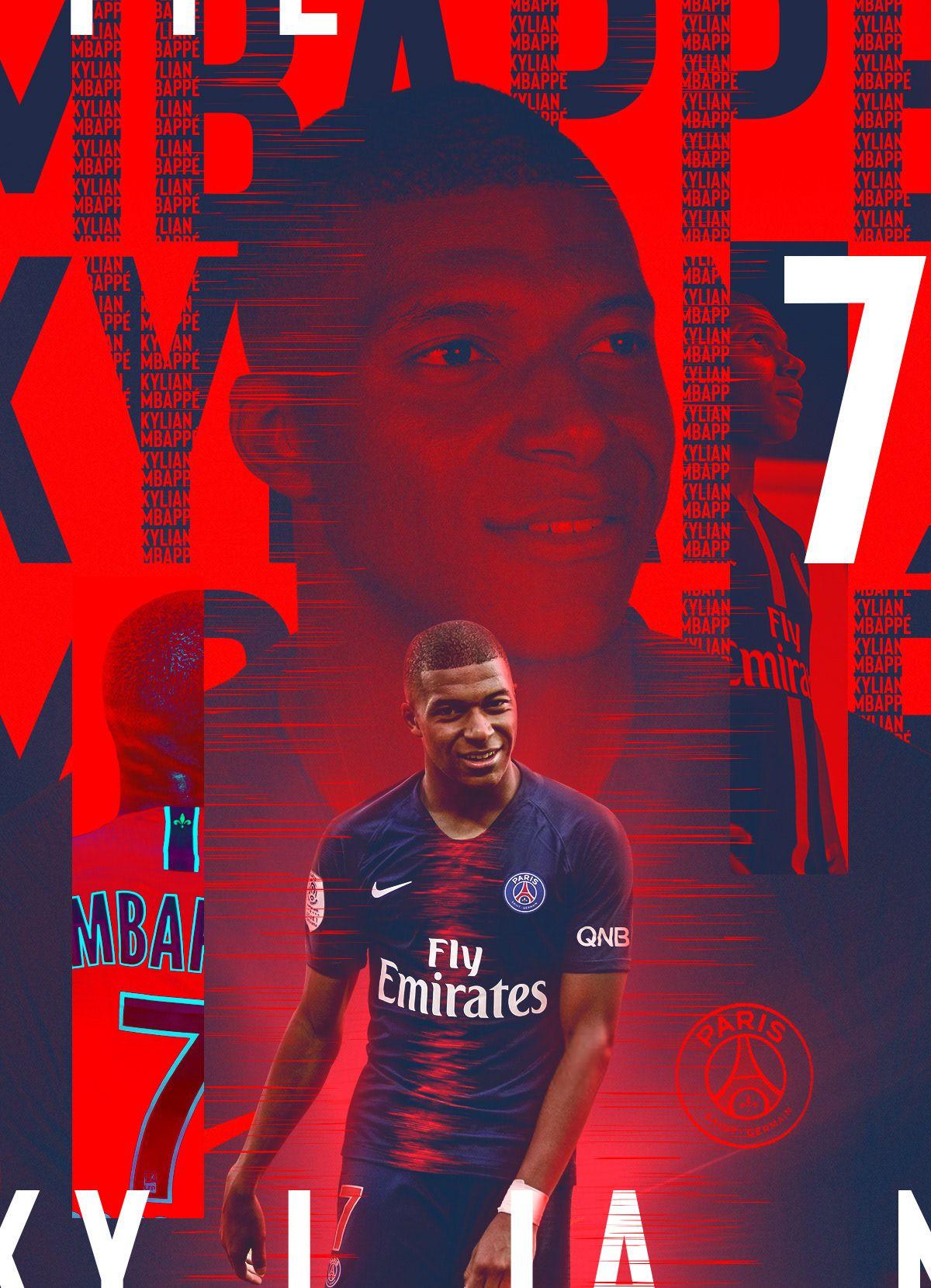 football #nike #kylianmbappe #psg #wallpaper #mercurial #france #오웬 샌디. Psg, Soccer poster, Sports graphic design
