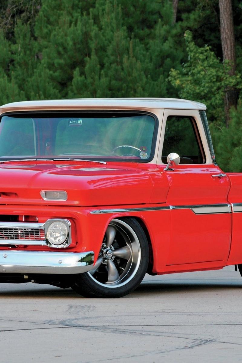 Wallpaper 1965 Chevy C10, Red, Cars, Stylish, Vintage