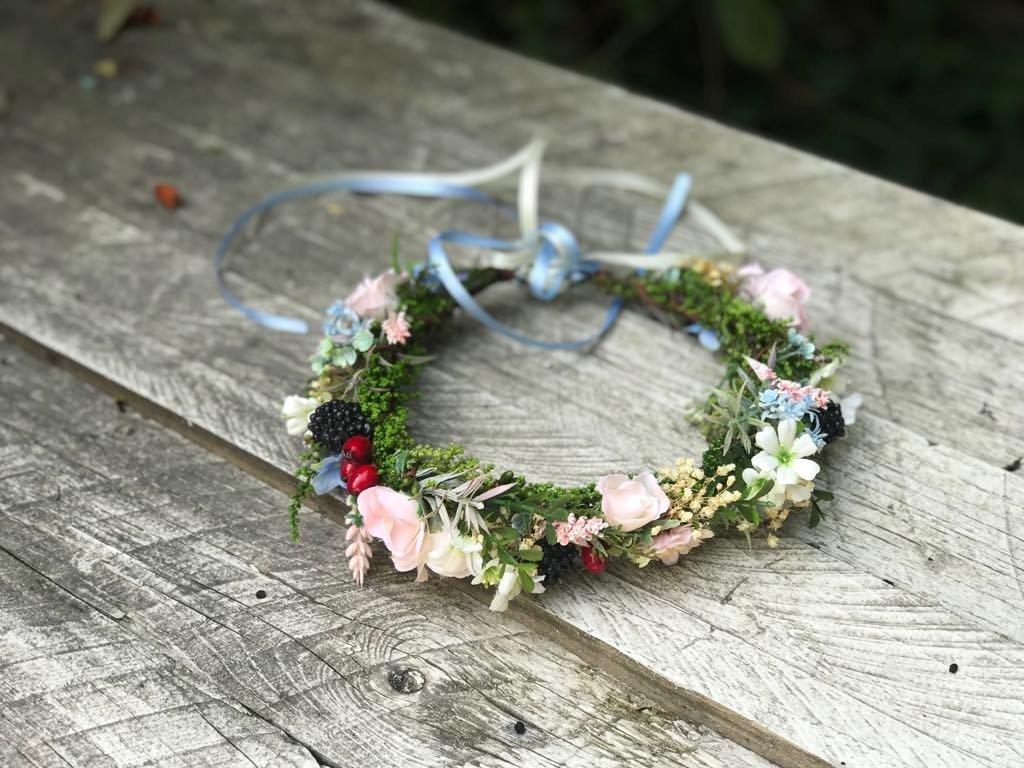 Set of wedding accessories Floral set Flower bridal wreath Hair comb Floral hair comb Flower hair pin Wedding accessories