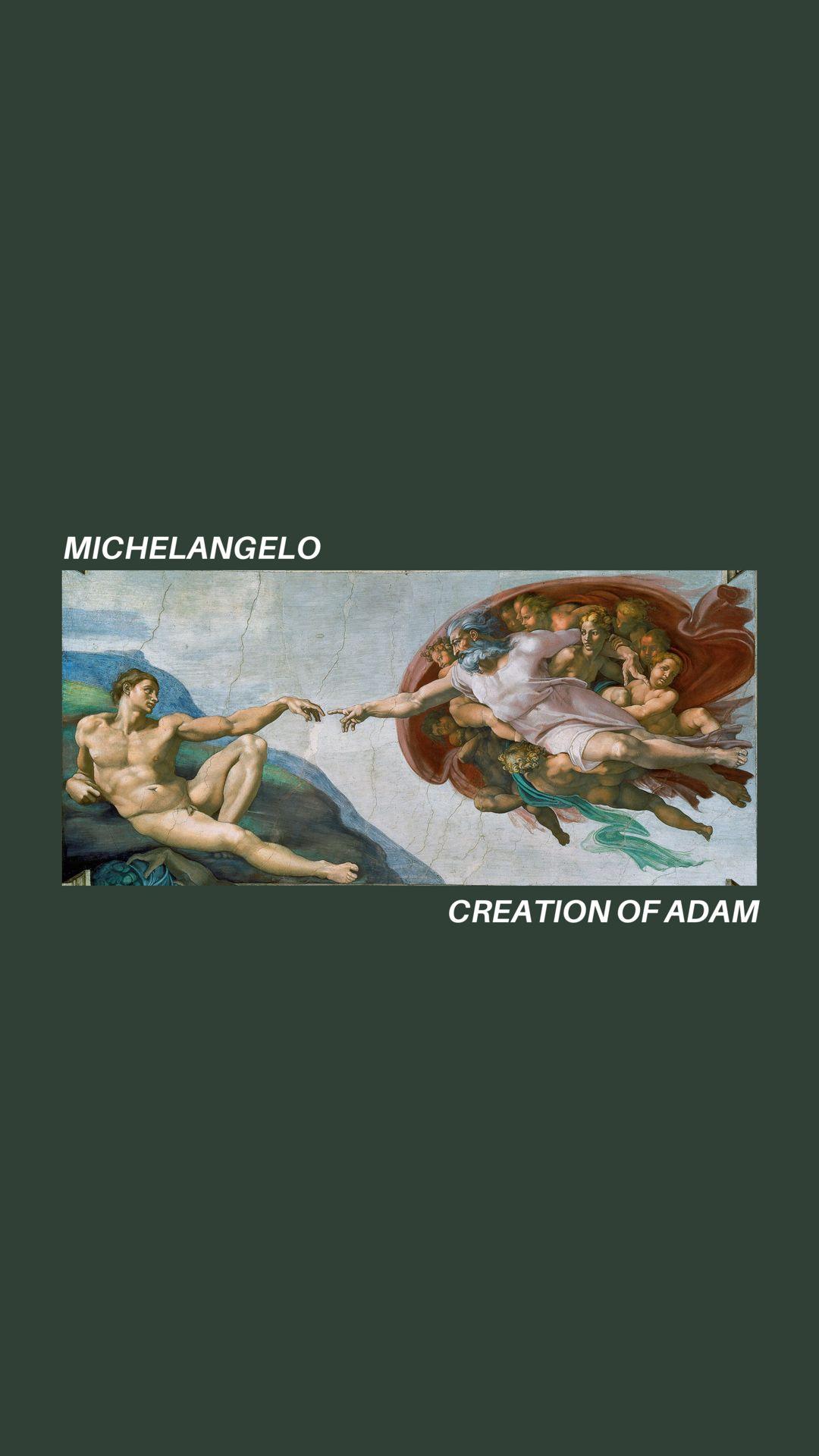 Michelangelo wallpaper art hoe aesthetic tumblr iPhone phone