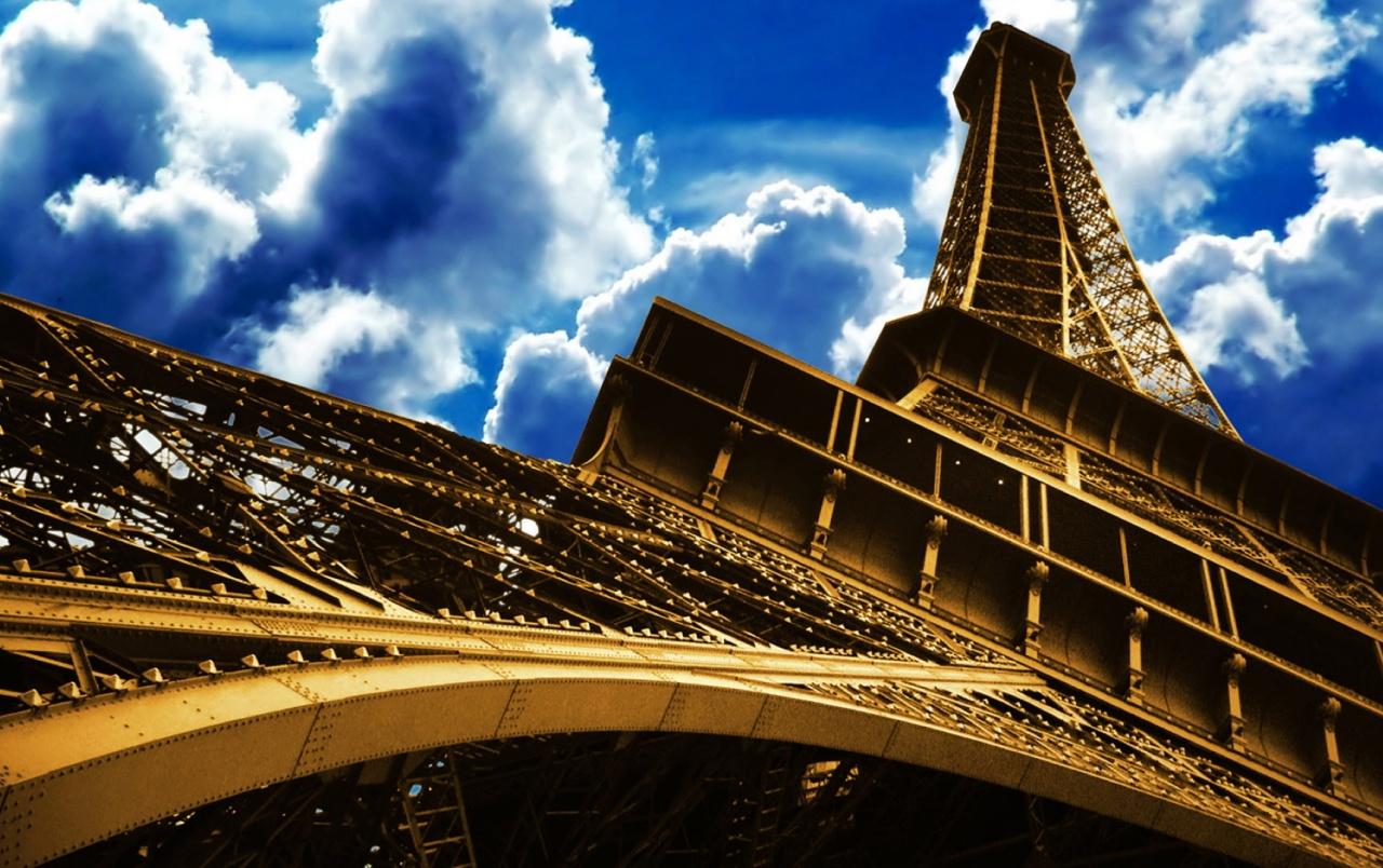 Eiffel Tower Skyscape wallpaper. Eiffel Tower Skyscape