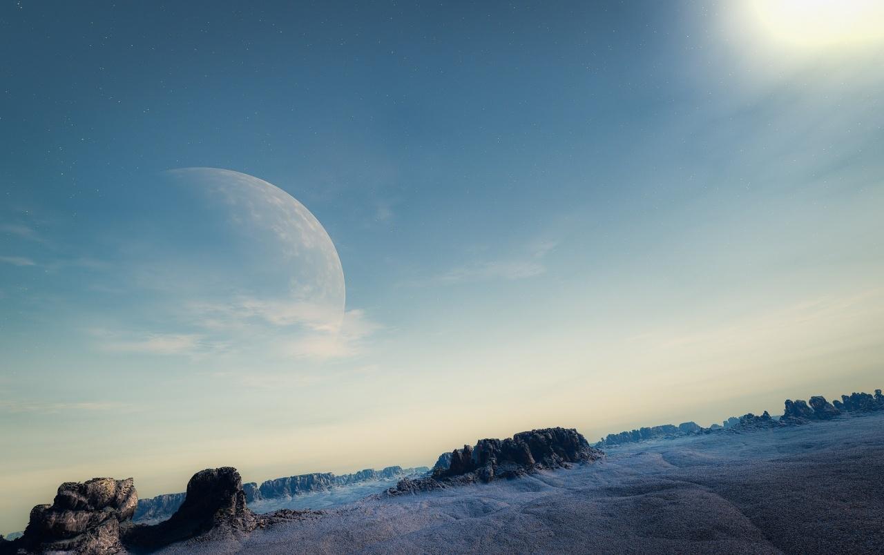 Moon Skyscape wallpaper. Moon Skyscape