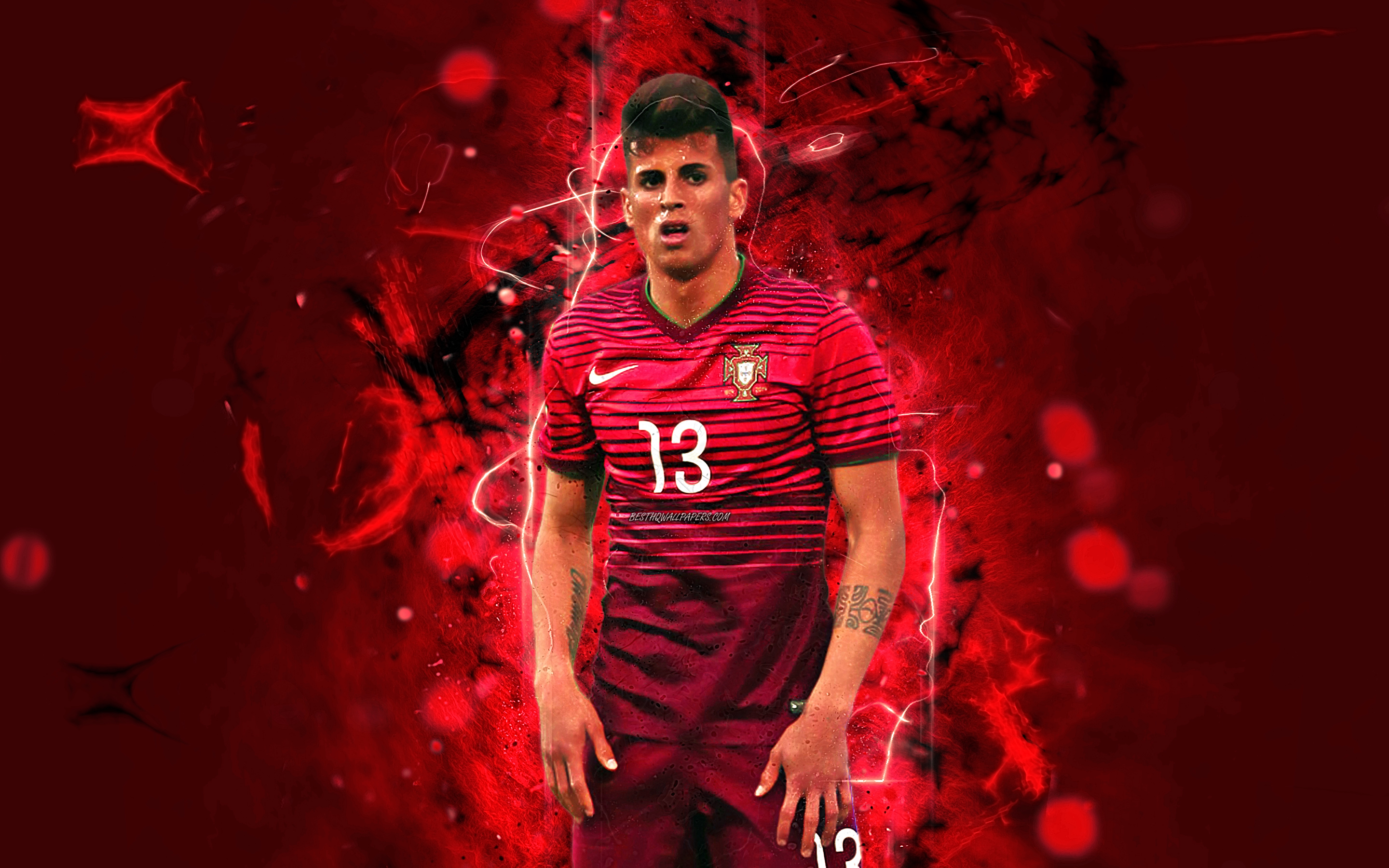 Download wallpapers Joao Cancelo, abstract art, Portugal