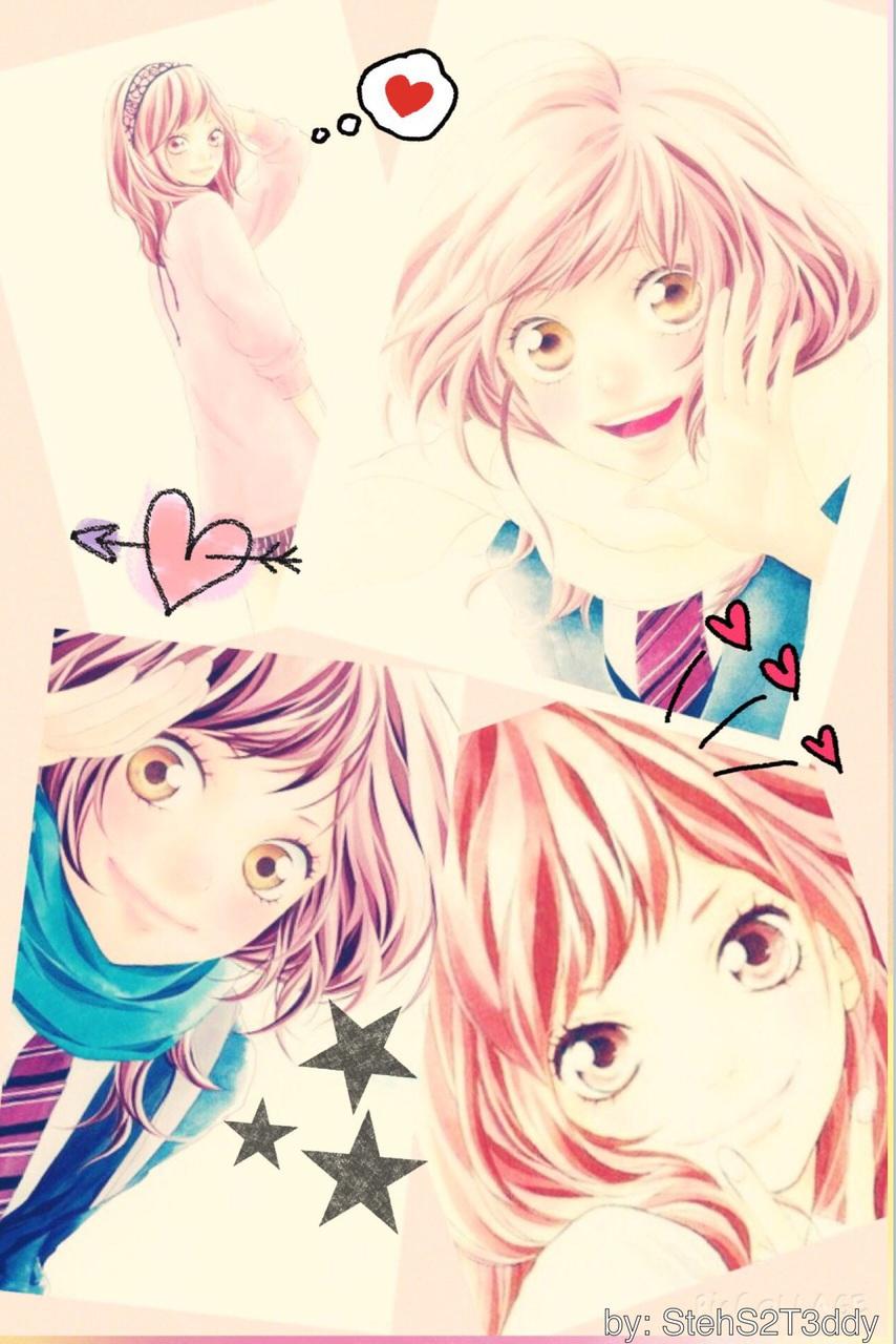 I made a Lockscreen for the iPhone! ❤️ is from the anime