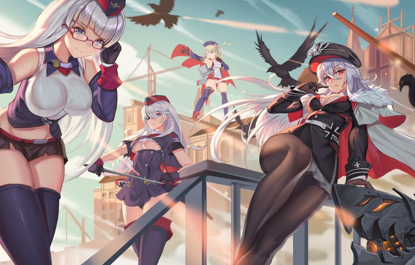 Wallpaper Girls, Weapons, Anime, Art, Azur Lane image