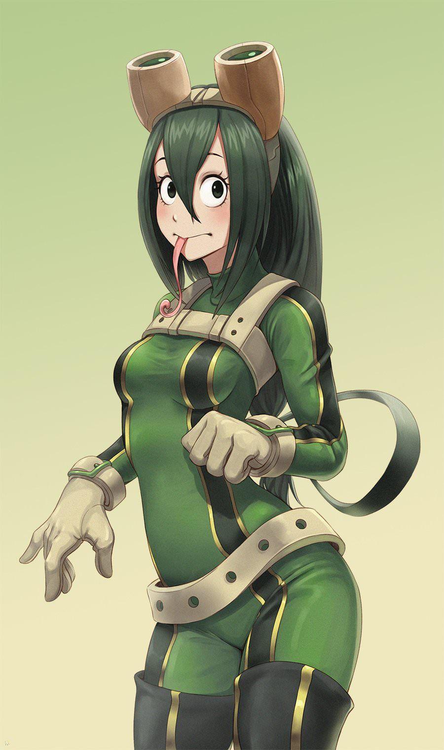 HeroAca, Tsuyu, by Cheshirrr. Anime / Bleach, Naruto, One
