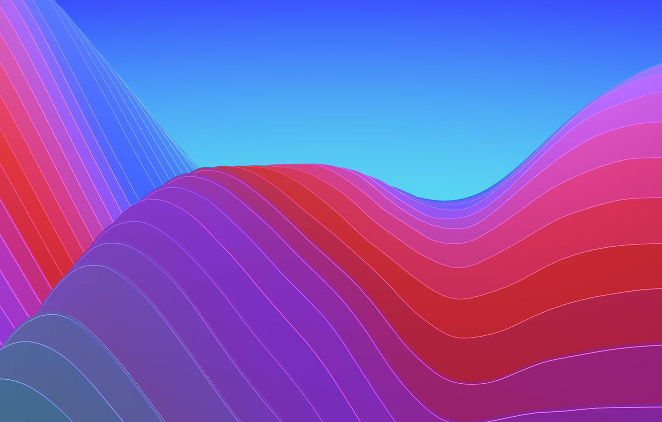 Wallpaper Wave, Abstraction, Colorful, Abstract Waves image