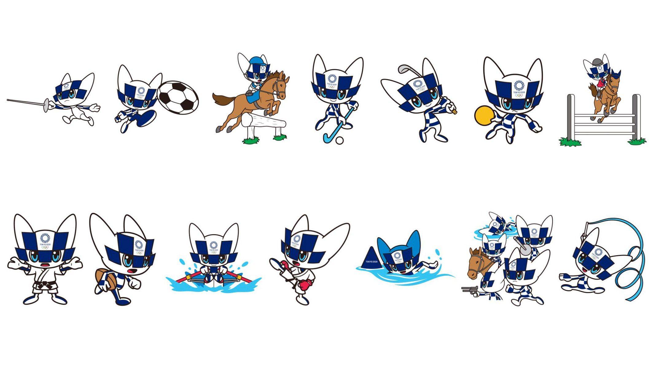 Tokyo 2020 unveils mascot image representing Olympic sports