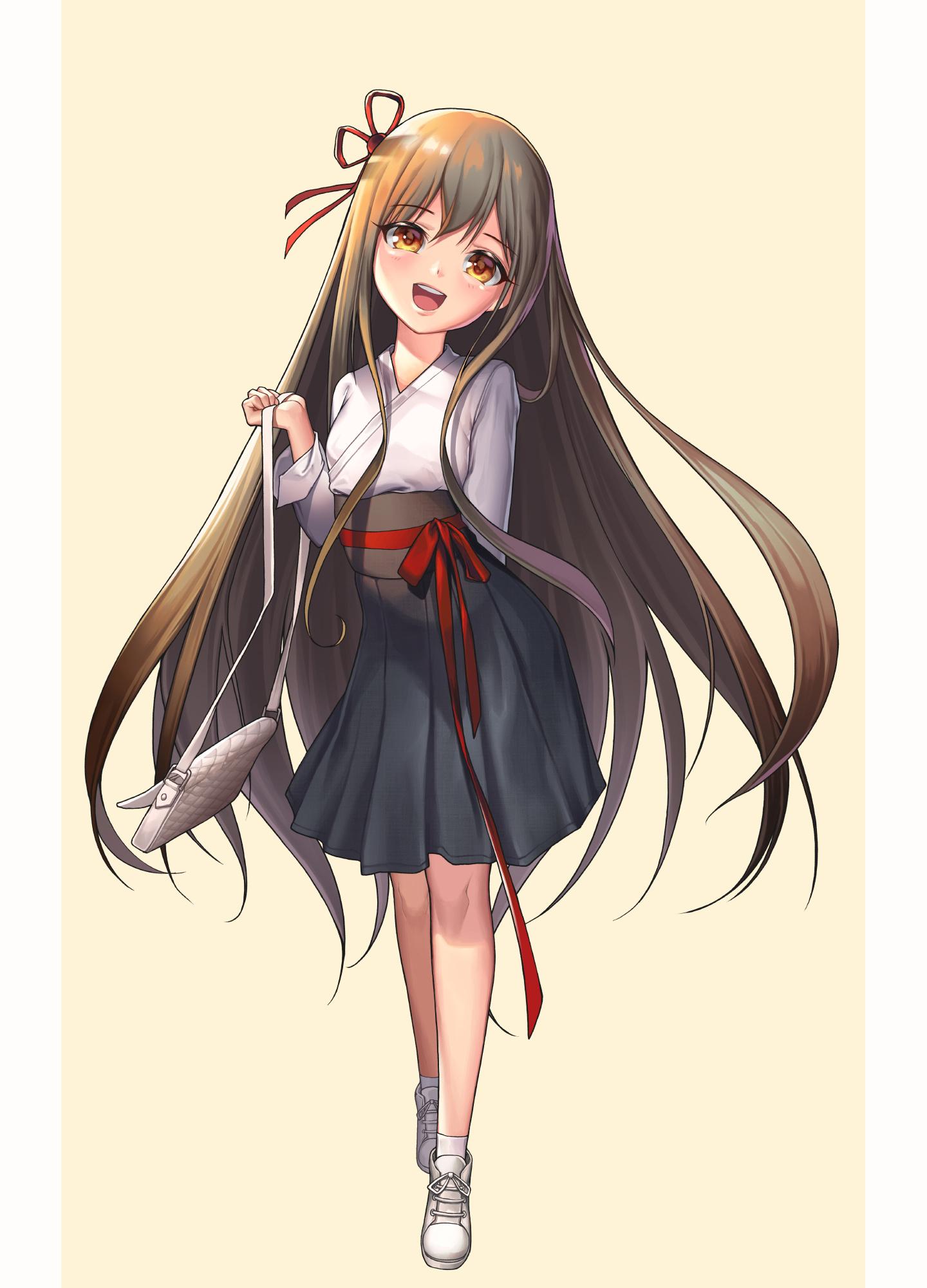 Download 1440x2960 wallpaper cute, happy, anime girl