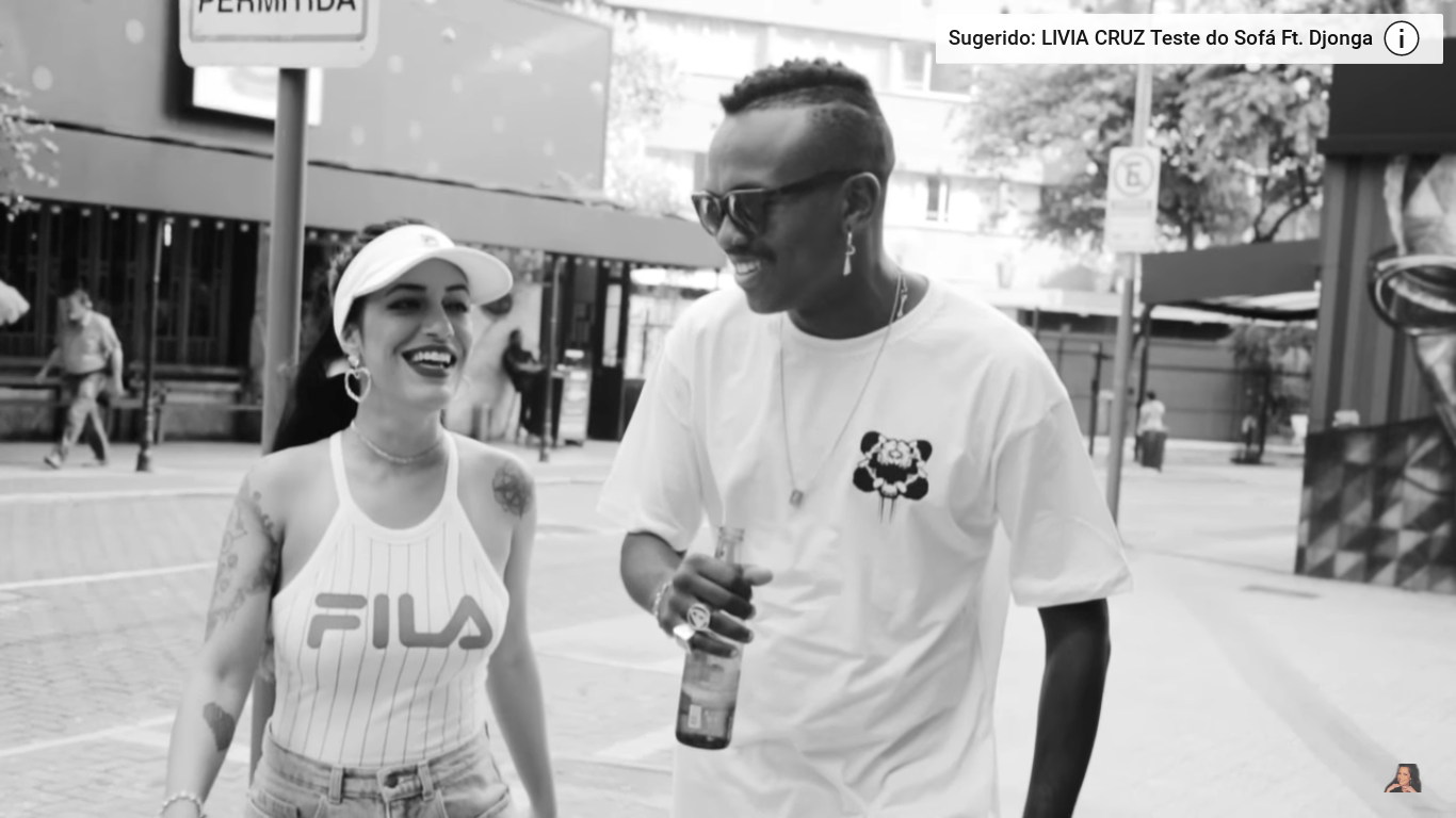 Lívia Cruz e Djonga lança o clipe #TAMOTRANSANDODEFATO