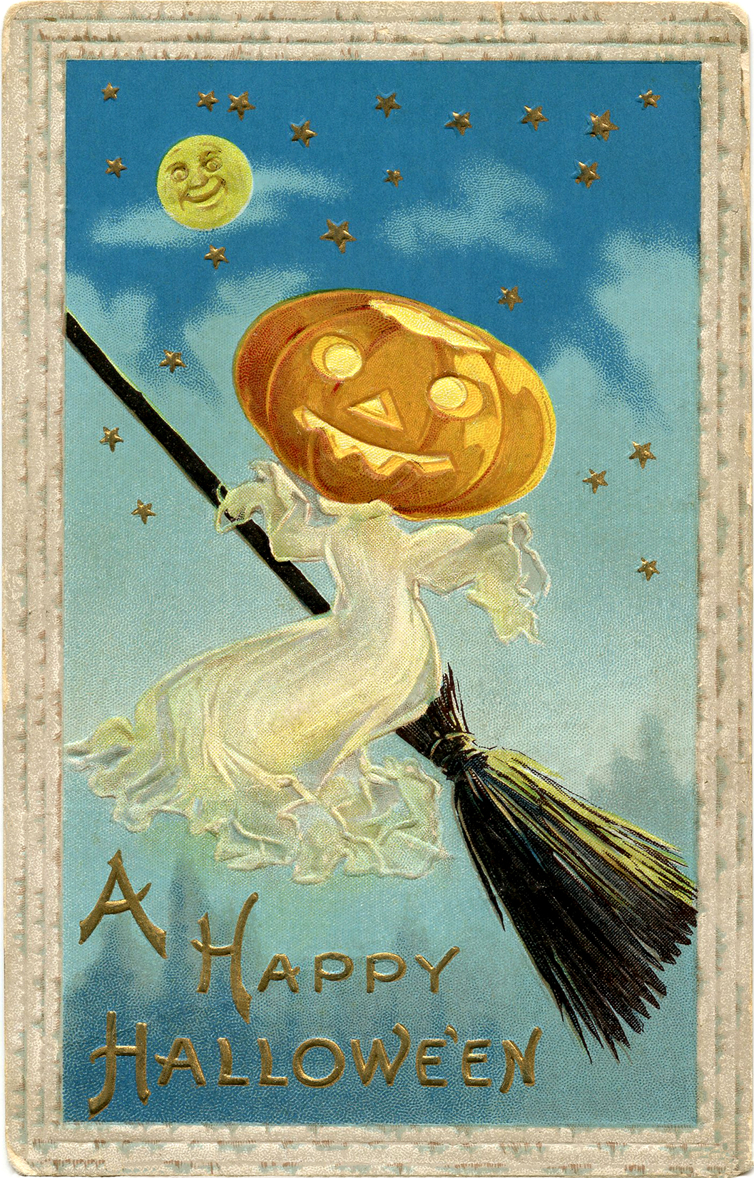 Vintage Pumpkin Head Image! Graphics Fairy
