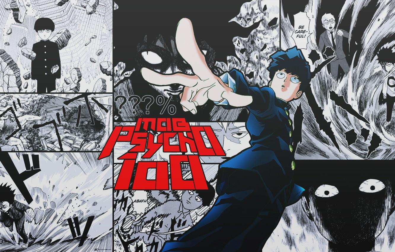 Wallpaper art, manga, Mob Psycho Kageyama Shigeo, Mob