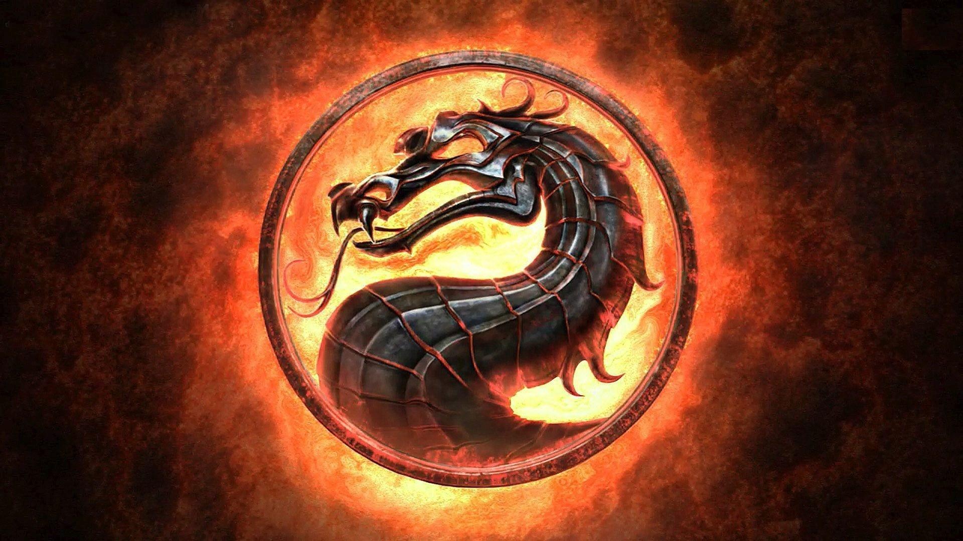 Mortal Kombat Dragon Logo Game Wallpaper Desktop Wallpaper HD High Definition Windows 10 Mac Apple Colourful Image Background Free 1920x