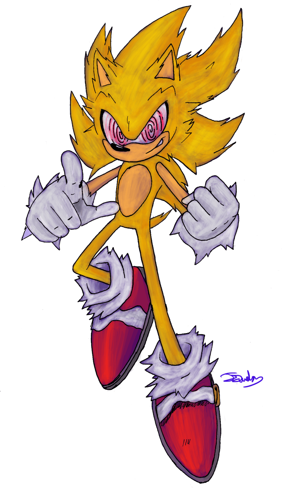 Fleetway Super Sonic png