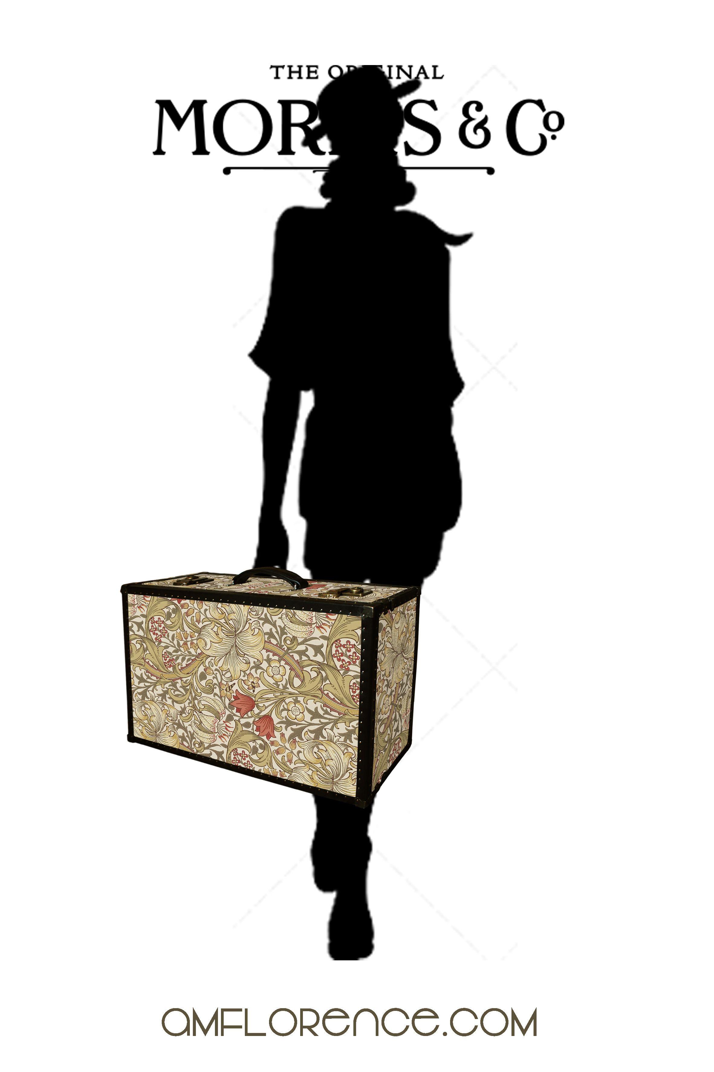 LENNON Morris Wallpaper Vintage Style Suitcase: Lennon GLB