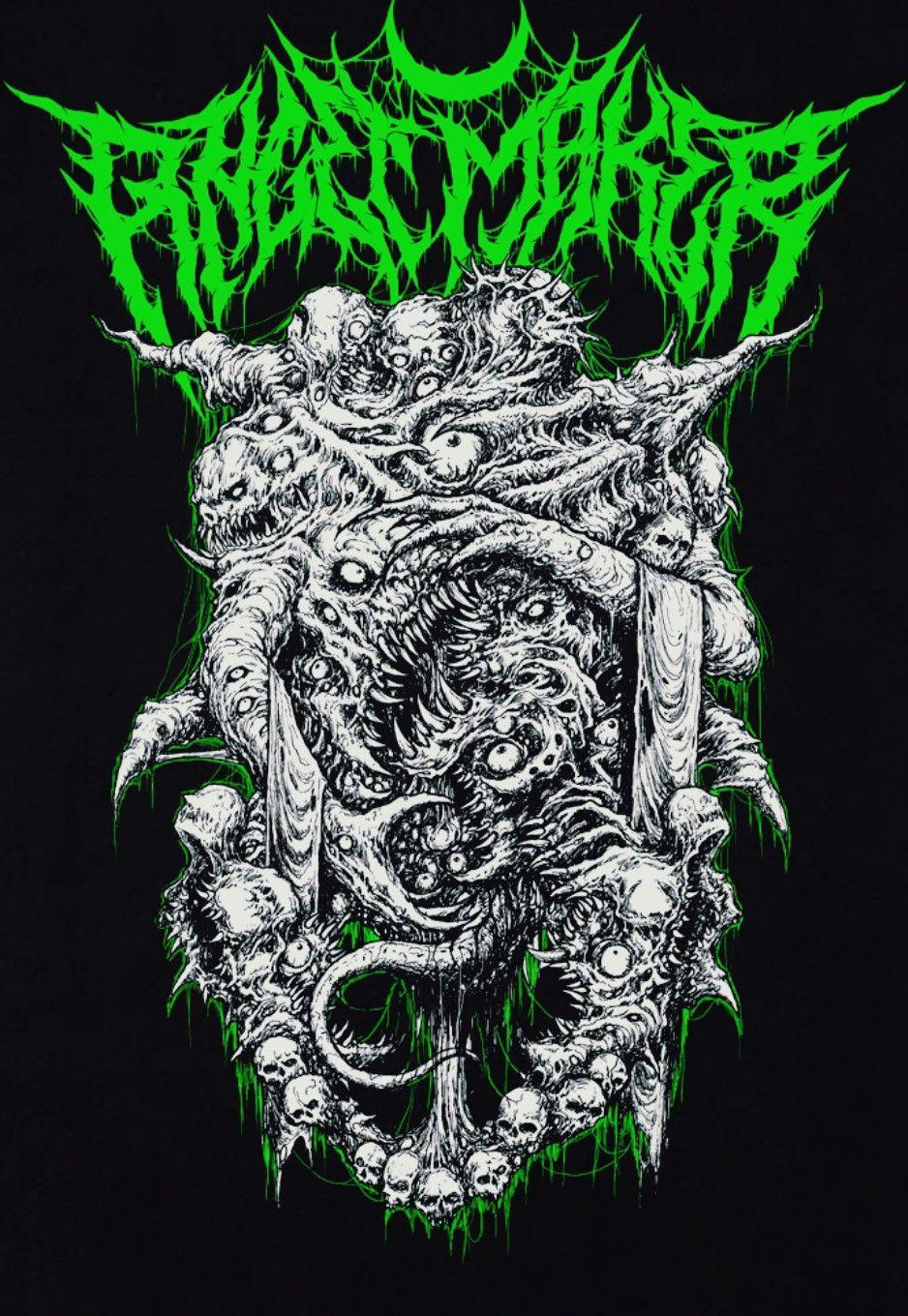 Angelmaker Hoodie design. Deathcore. Metal band