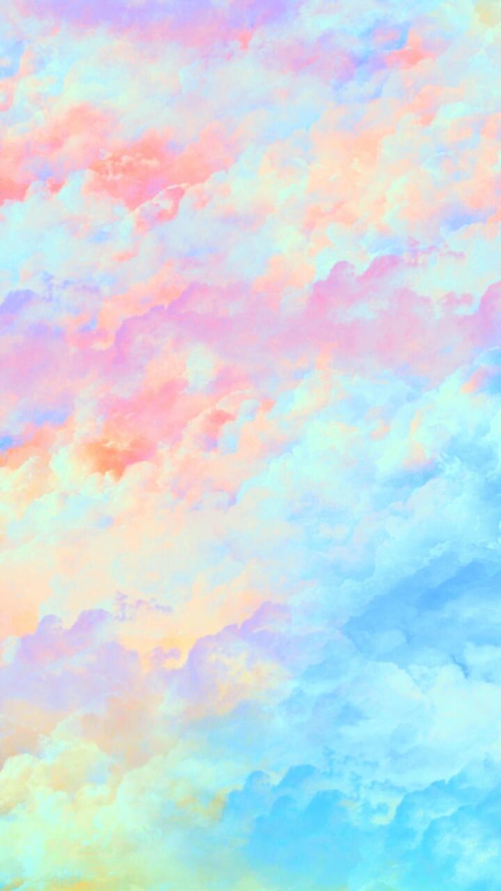 art, background, beautiful, beauty, blue, clouds, colorful