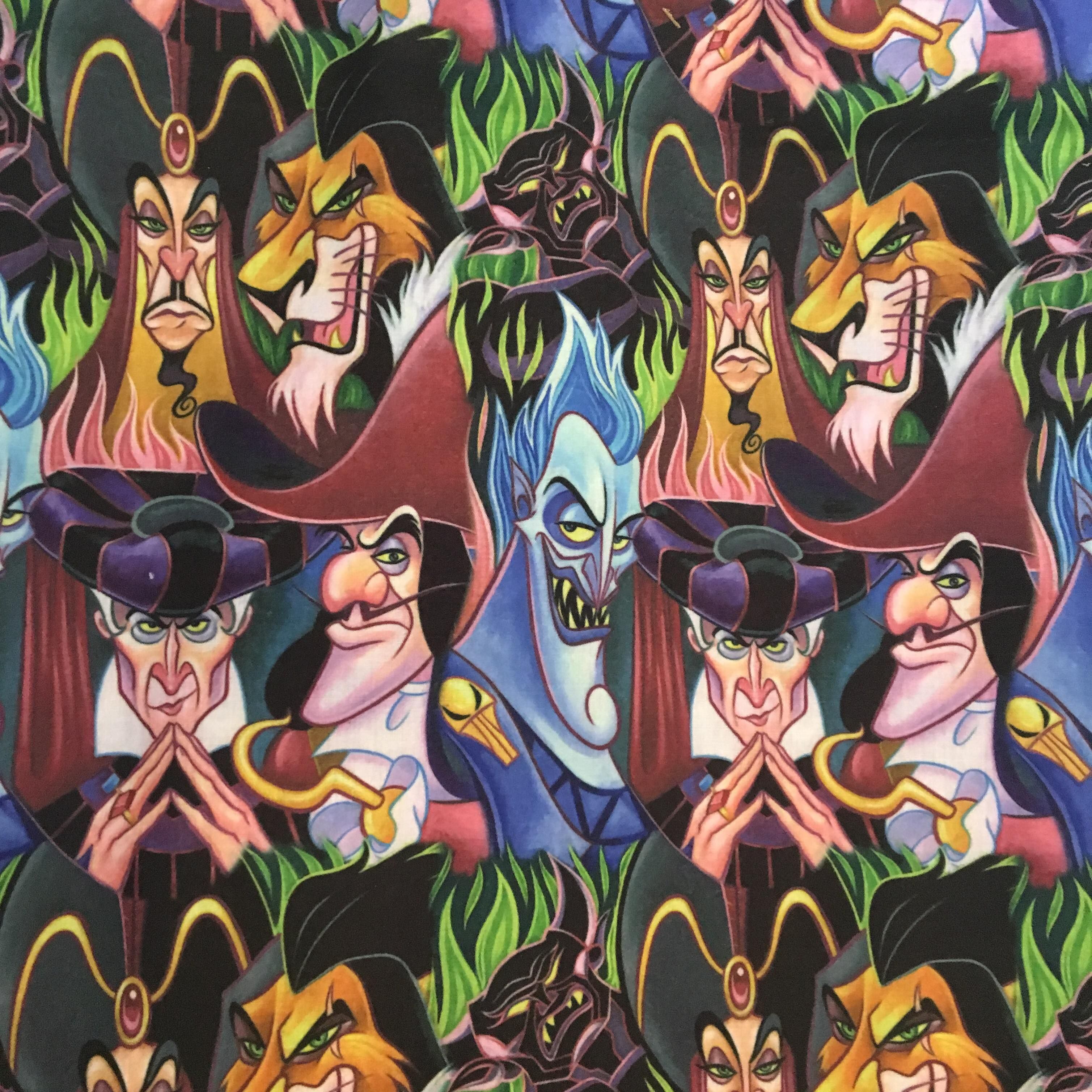 Disney Villain wallpaper Fabric. Disney Patterns in 2019