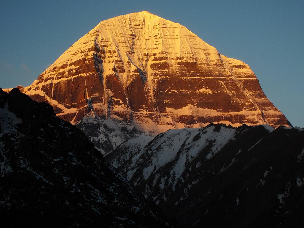 Kailash (638 m) Sunrise. Mount Kailash Kora